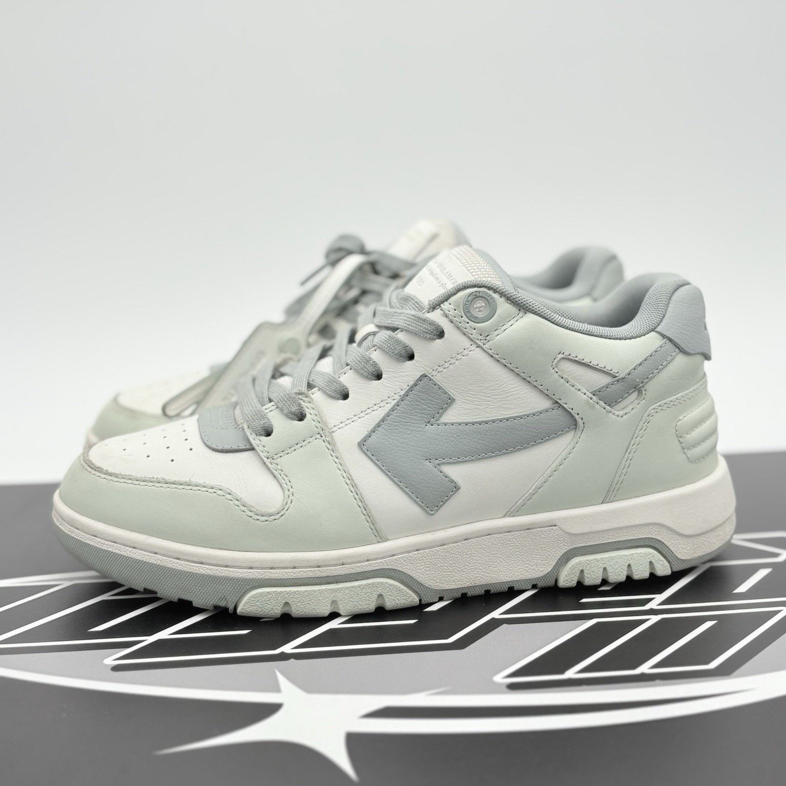 Off-White Off-White Out Of Office ' Mint Grey ' | GREAT CONDITION! Size US 8 / EU 41 - 1 Thumbnail