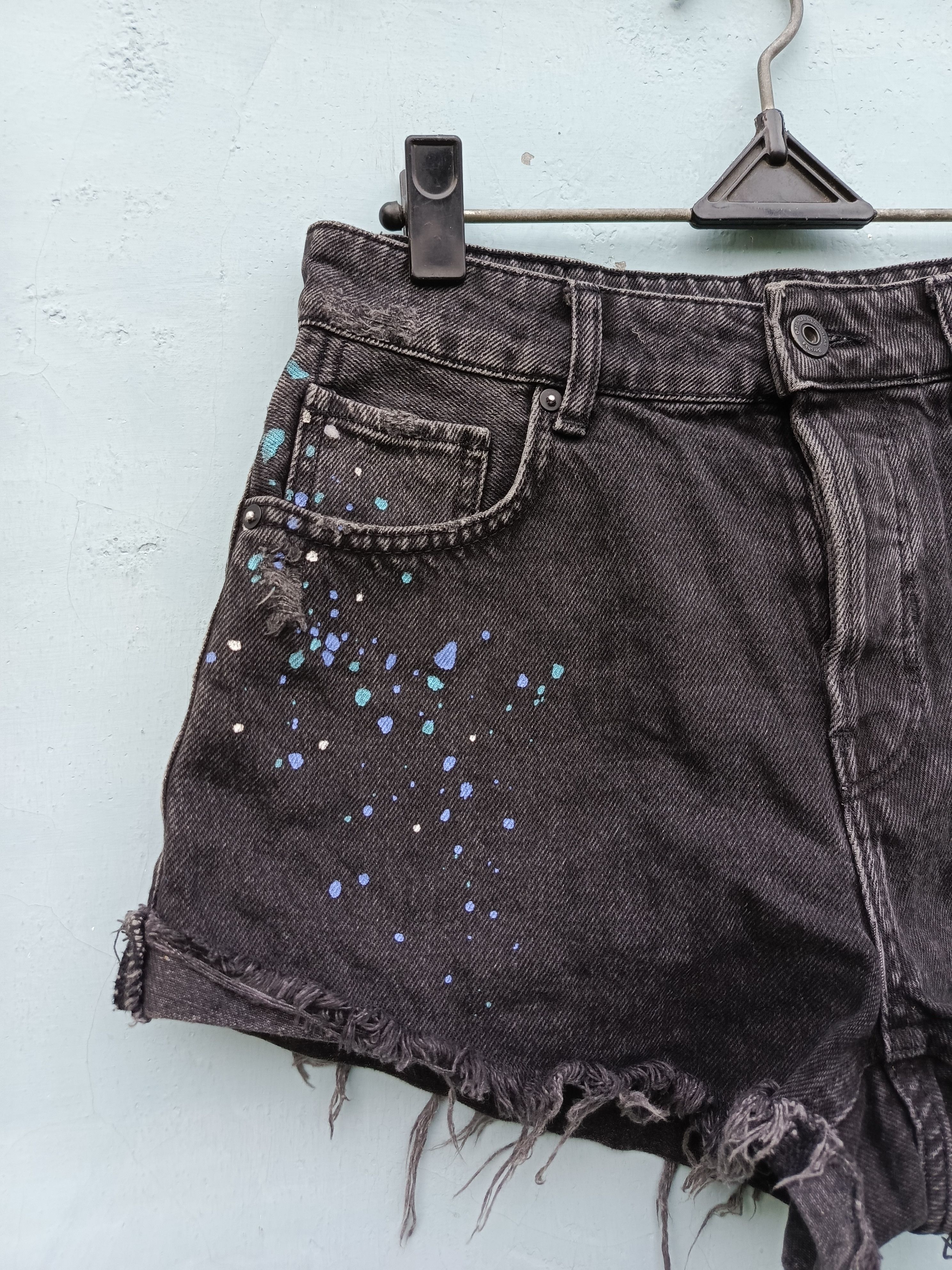 Bershka Distressed denim bershka short pants Size 36" / US 14 / IT 50 - 2 Thumbnail