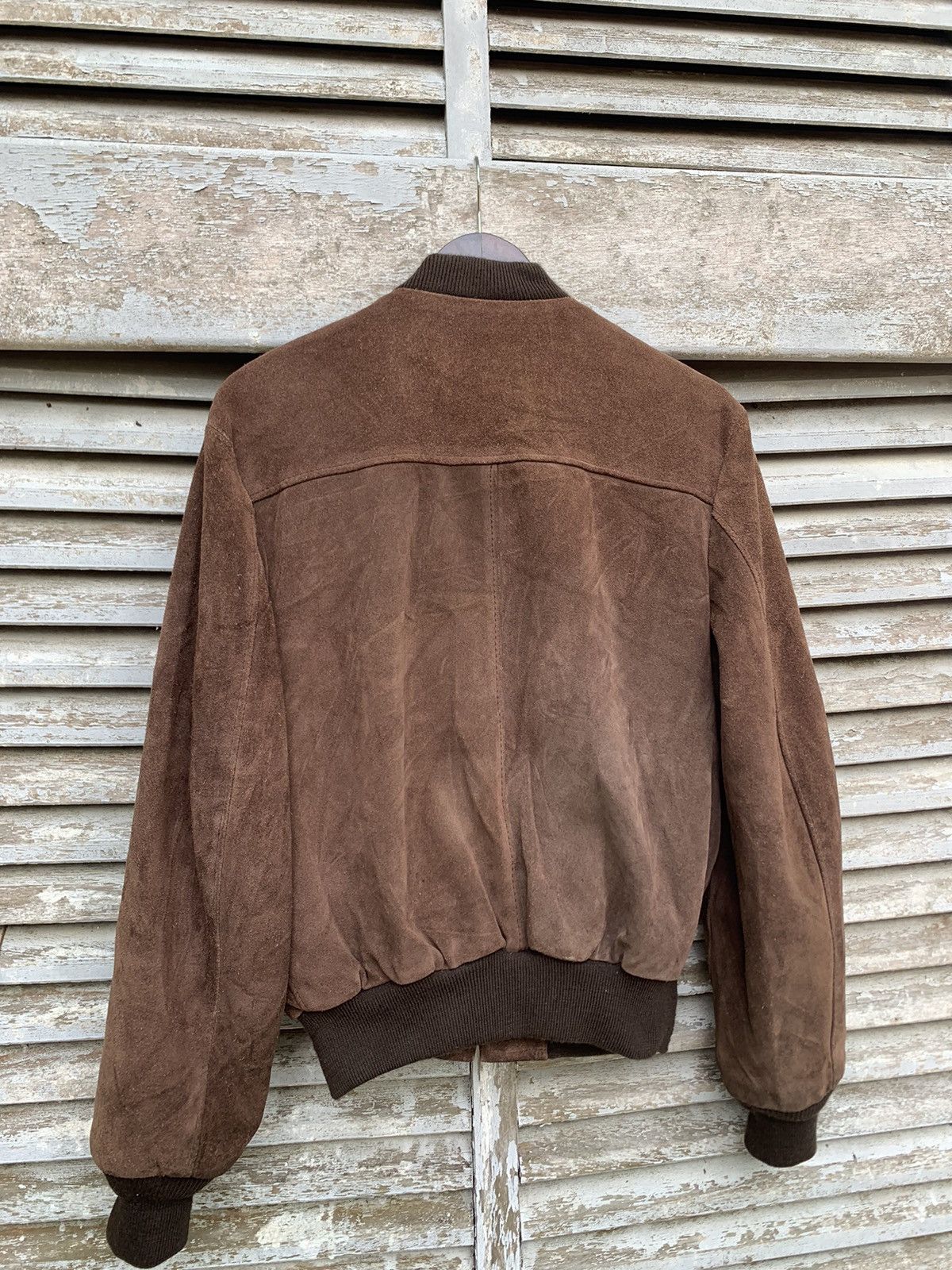 Schott 👹Vintage SCHOTT Brown Suede Bomber Jacket Made In USA Size US M / EU 48-50 / 2 - 10 Thumbnail