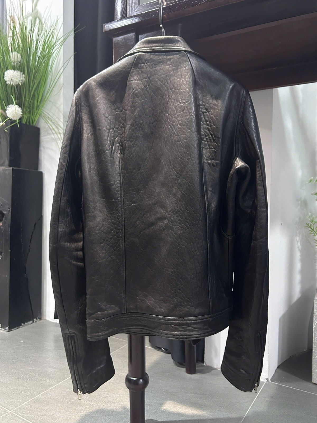 Rick Owens Stooges Leather Biker Jacket