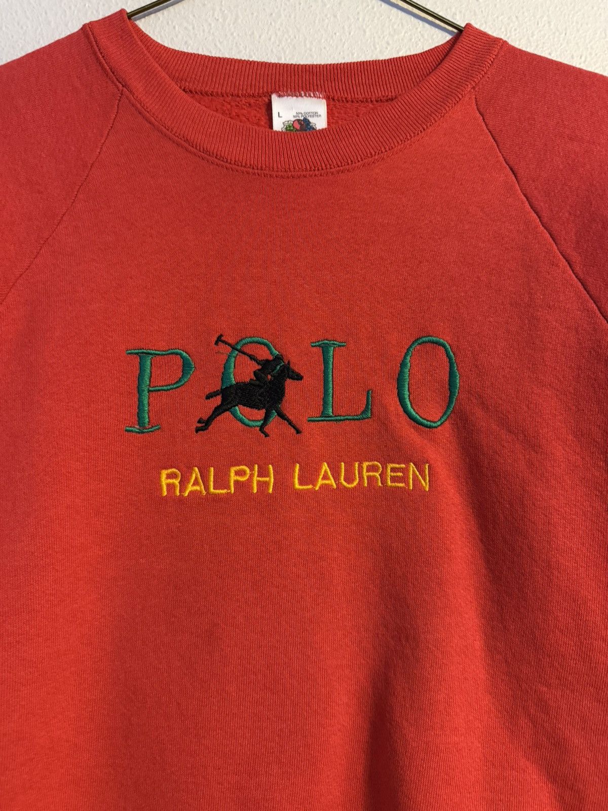Fruit Of The Loom vtg 80s 90s polo ralph lauren bootleg raglan crewneck fits m Size US M / EU 48-50 / 2 - 2 Thumbnail