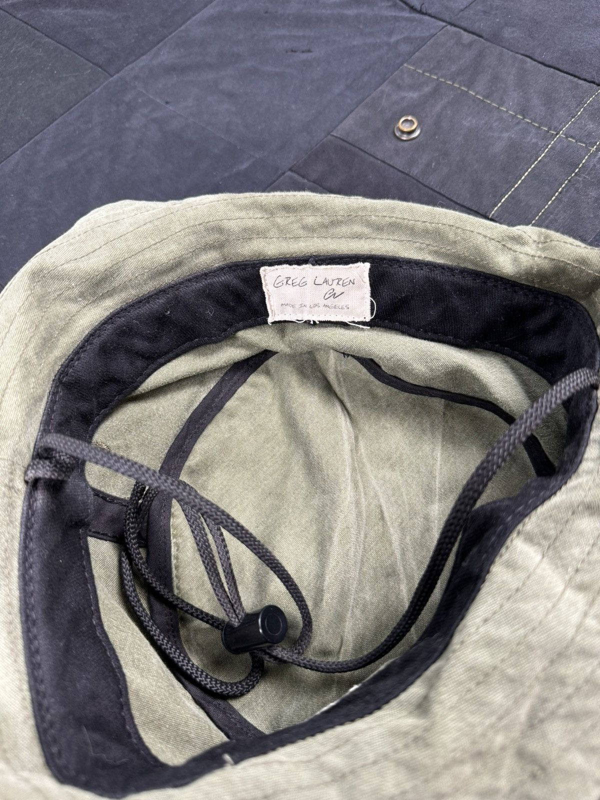 Greg Lauren Army Bucket Hat Size ONE SIZE - 4 Thumbnail