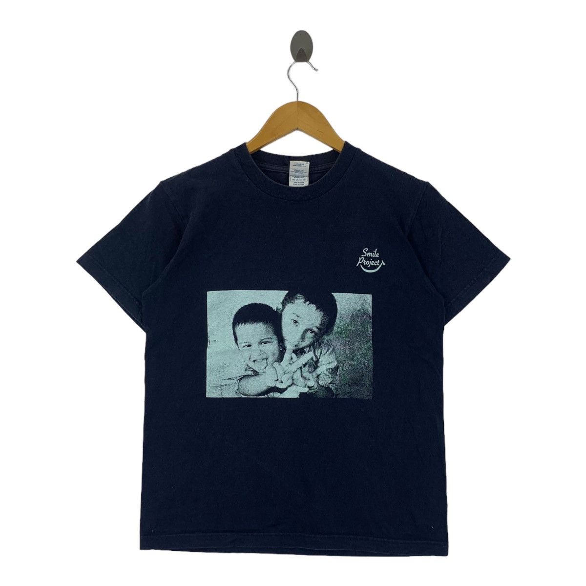 Vintage PHOTOFOLIO SMILE PROJECT All Over The World Tee Shirt Size S / US 4 / IT 40 - 1 Thumbnail