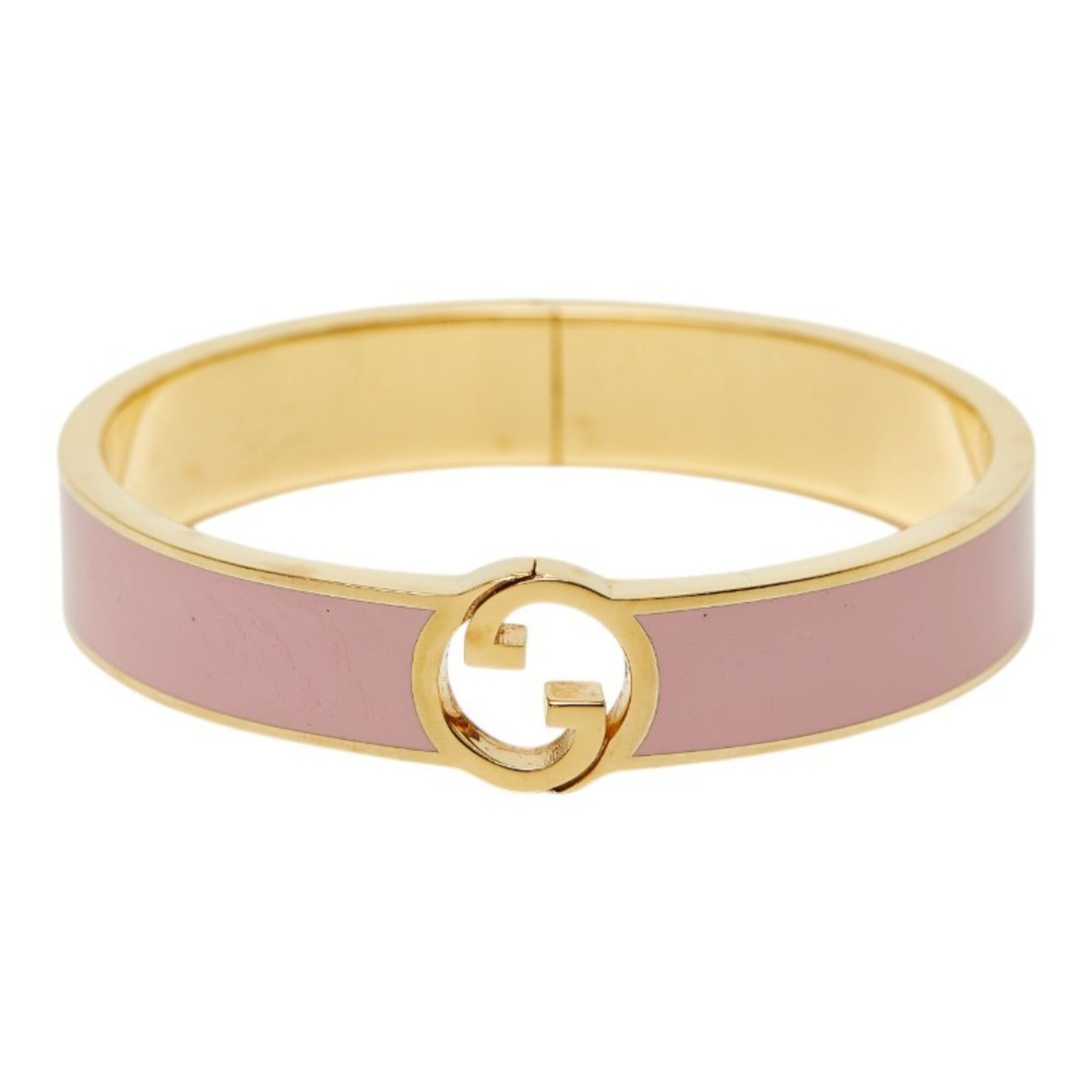 Gucci Gucci Interlocking G Bangle Ring Set #S Gold Pink Plated Women's GUCCI Size ONE SIZE - 1 Thumbnail
