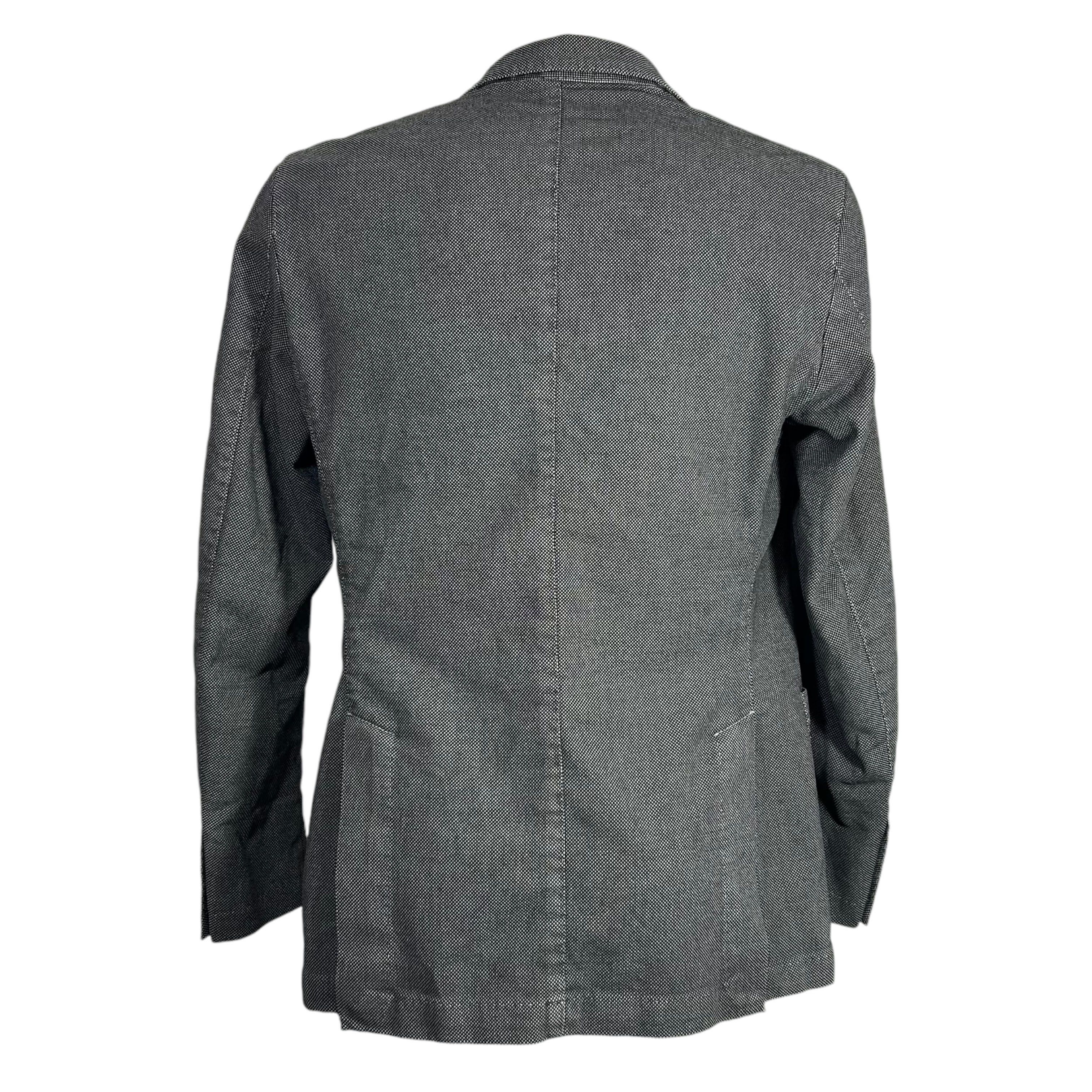Boggi Boggi Milano Gray Cotton Blend Unlined Blazer Jacket Slim 48 Size 48R - 2 Thumbnail