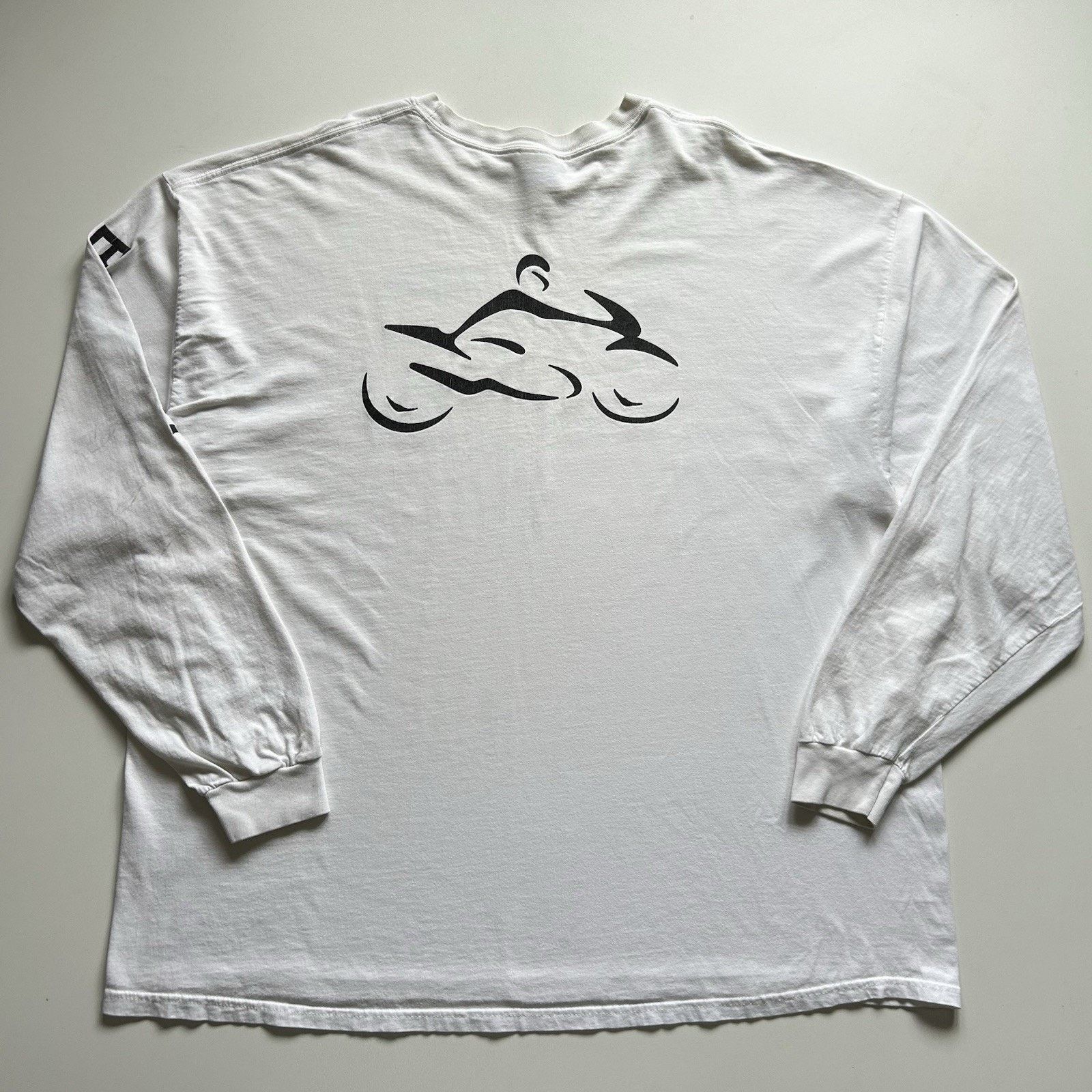 BMW × Hanes × Vintage Vintage 90s BMW Motorcycles Shirt 3XL Hanes Long Sleeve Rare Size US XXL / EU 58 / 5 - 4 Thumbnail