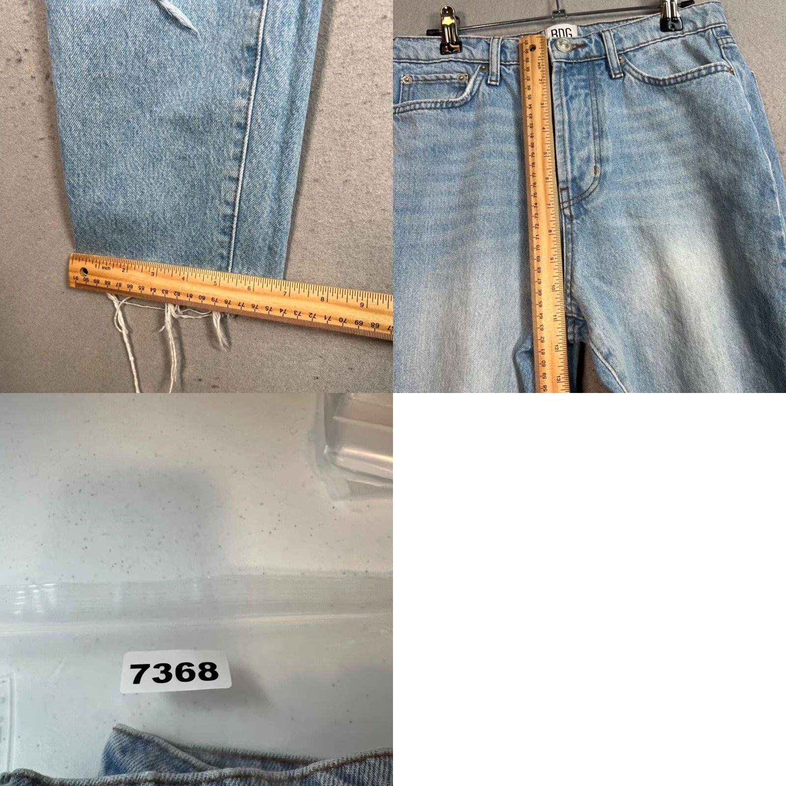 Urban Outfitters BDG Urban Outfitters Slim Straight Distressed Light Wash Jeans Size 27 Frayed Womens Jeans 27distressed Slim Straight Blue 90s? Size 27" / US 4 / IT 40 - 8 Thumbnail