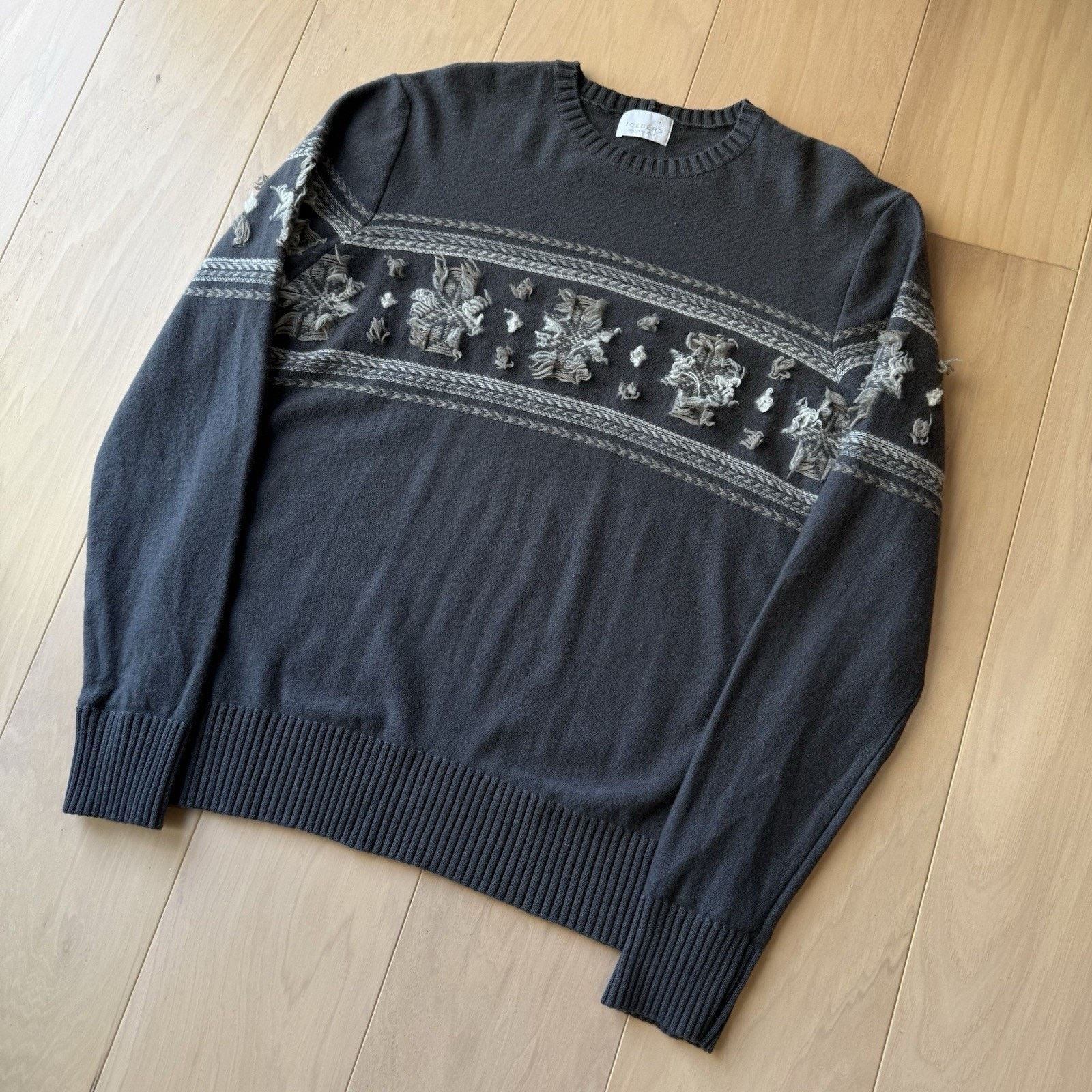 Iceberg Vintage Iceberg Wool Sweater M Gray Wool Pullover Snowflake Size US M / EU 48-50 / 2 - 9 Thumbnail