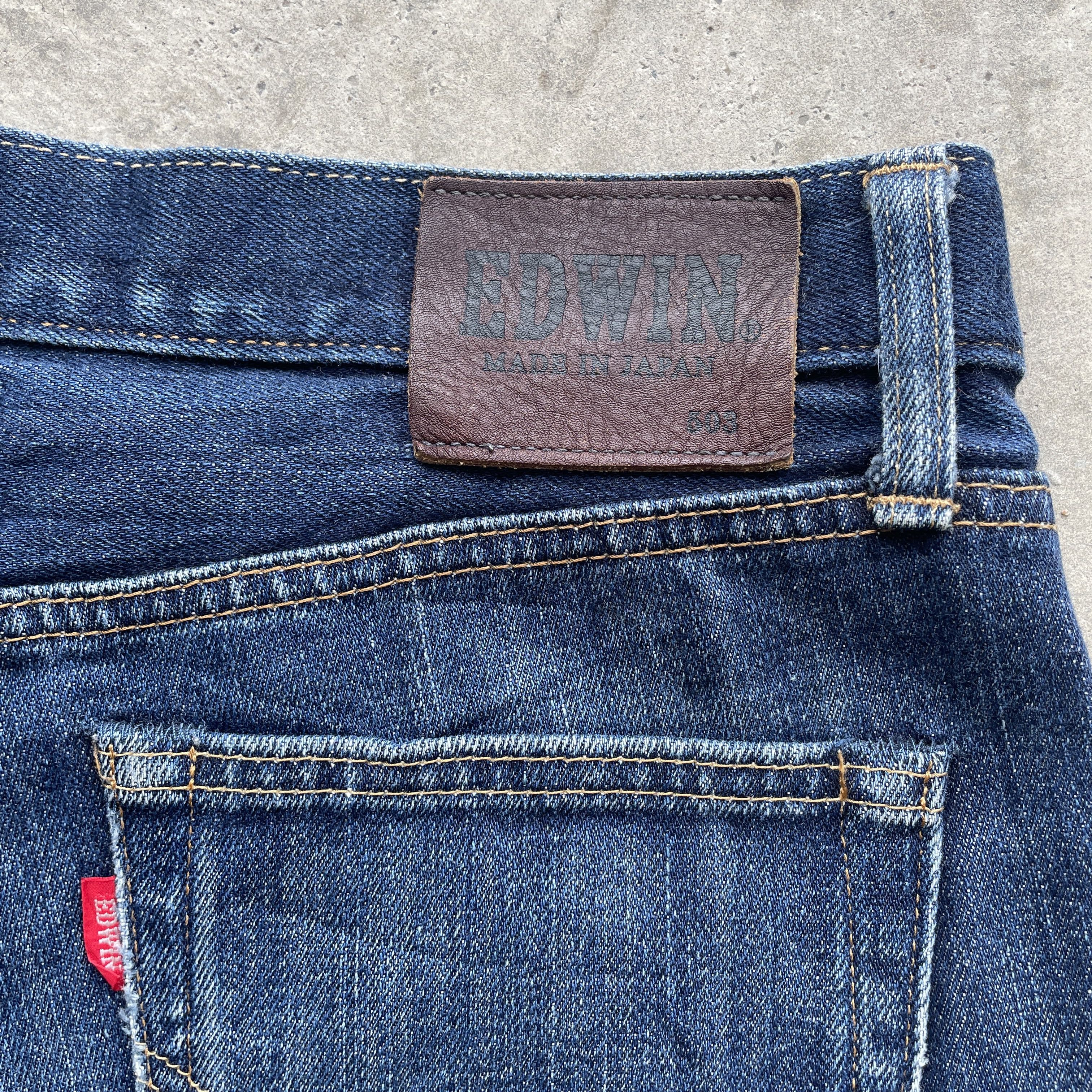 Edwin W34x25 Vintage Edwin 503 Jeans Faded Denim Pants Size US 34 / EU 50 - 8 Thumbnail