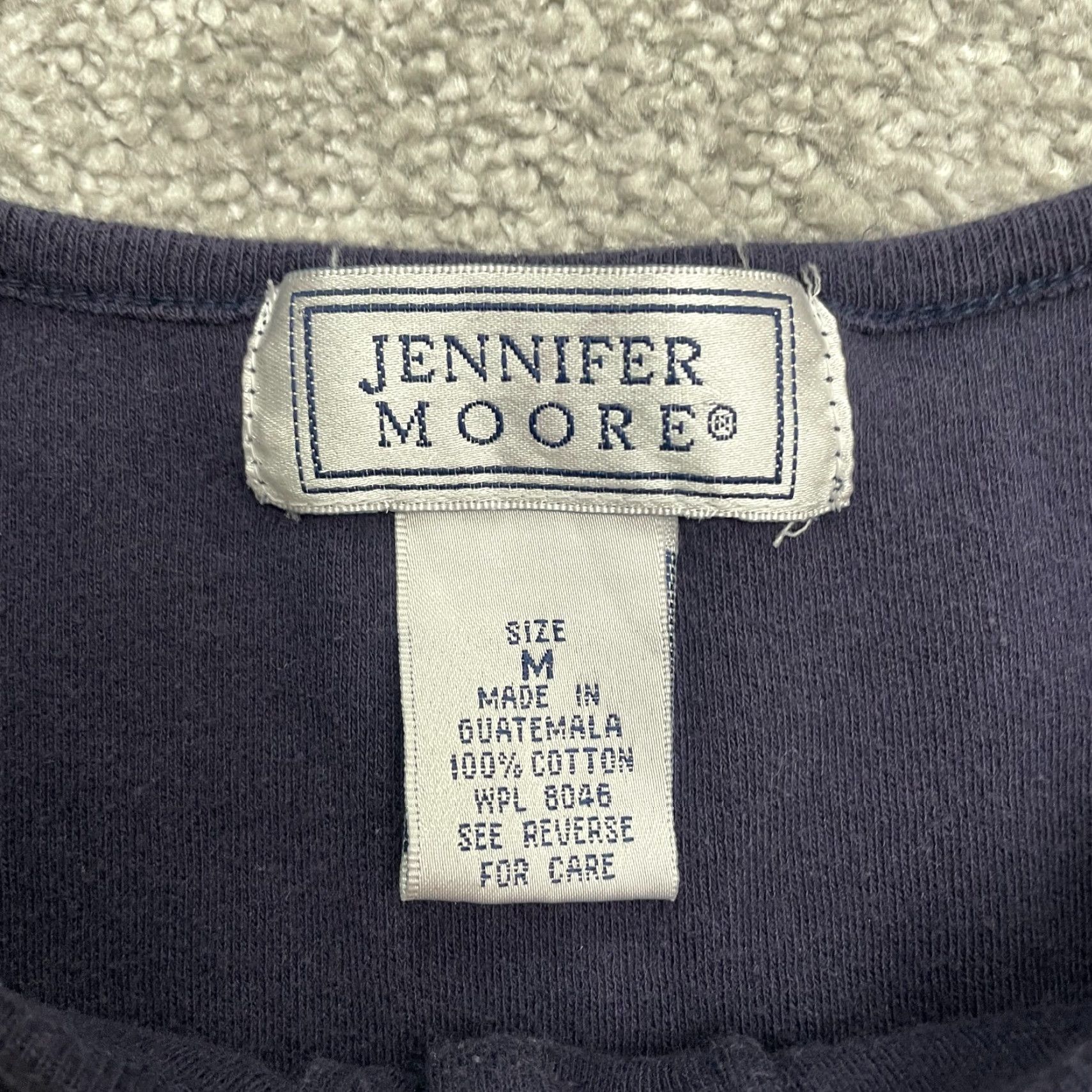 Vintage Jennifer Moore Tank Top Womens Medium Blue Sleeveless 100% Cotton Basic Shirt Sleeveless Regular Mens? Size M / US 6-8 / IT 42-44 - 5 Thumbnail