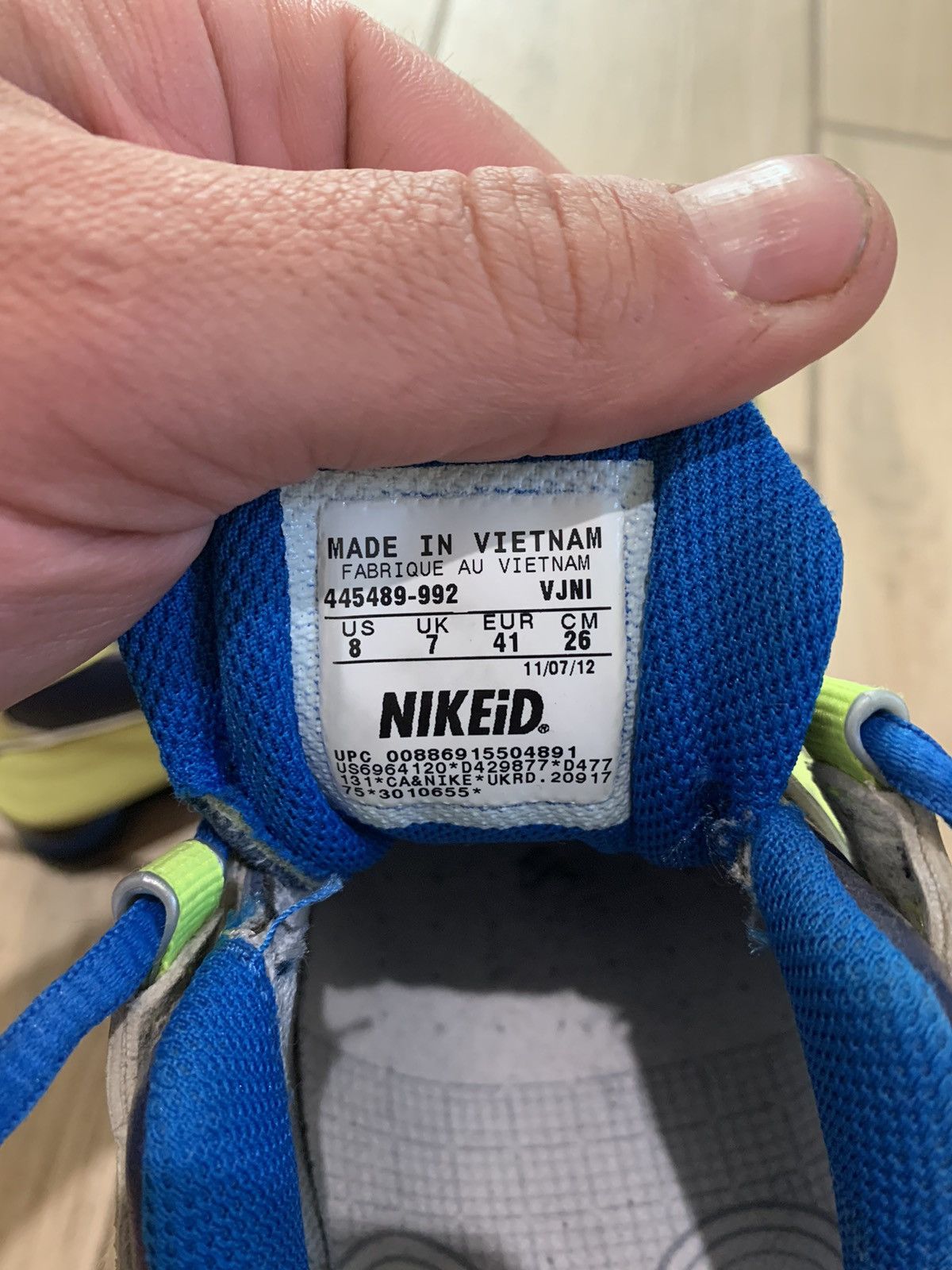 Nike × Vintage Nike Shox Vintage 2012 Yellow Blue Leather Shoes Size US 8 / EU 41 - 7 Thumbnail