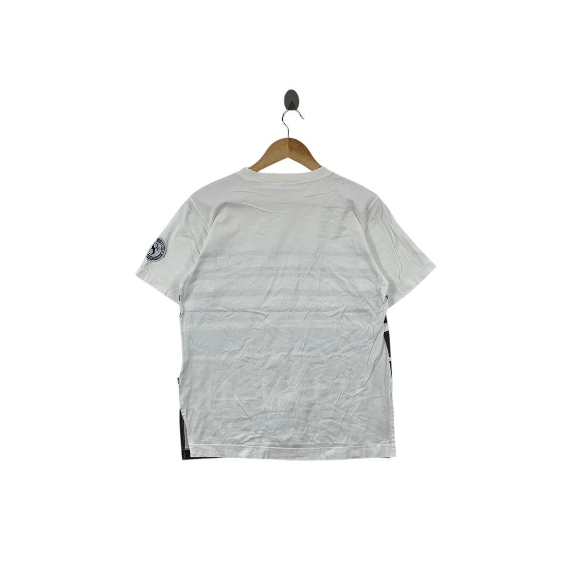 Vintage Vintage HUITIEME PARIS Sports Studio Striped Tee Shirt Top Size M / US 6-8 / IT 42-44 - 6 Thumbnail