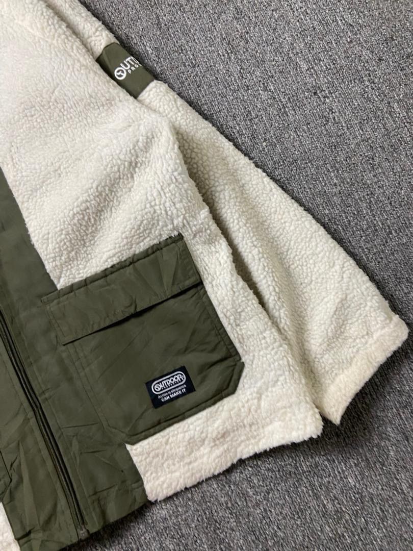 Japanese Brand Outdoor Products Sherpa Fleece Hoodie Jacket (190) Size US L / EU 52-54 / 3 - 8 Thumbnail