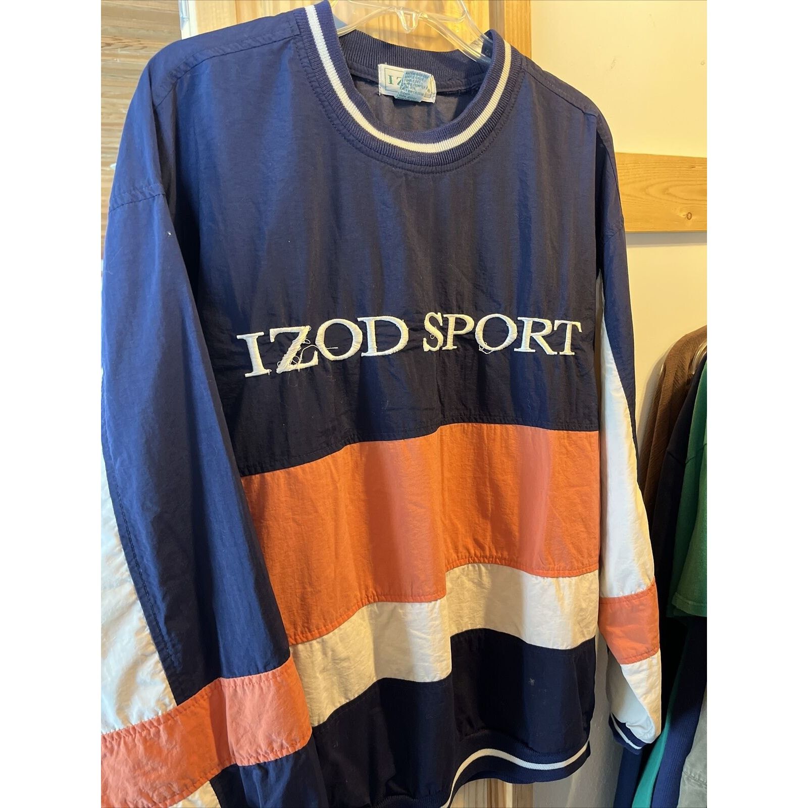 Izod Izod Sport VTG Men’s M Navy Blue Orange Pullover Sweatshirt Size US M / EU 48-50 / 2 - 4 Thumbnail