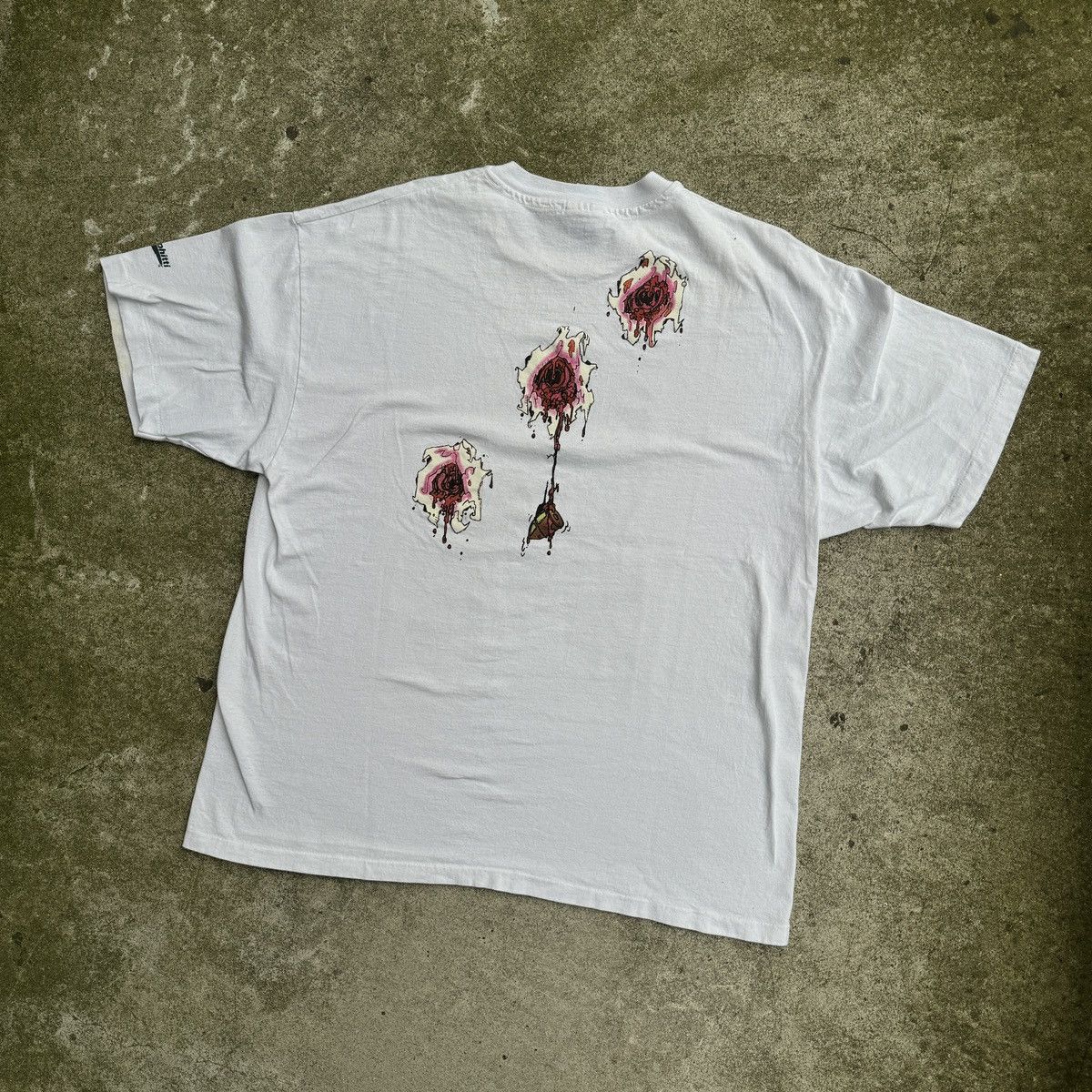 Vintage 90s Keith Giffen Trencher Gun Shot Art Shirt ERD Grunge Size US XL / EU 56 / 4 - 16 Thumbnail