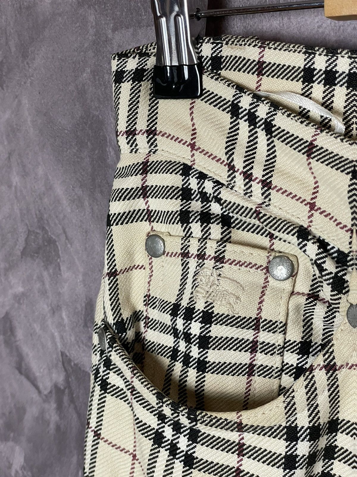 Burberry × Vintage Burberry nova check pants vintage full print Size 28" / US 6 / IT 42 - 10 Thumbnail