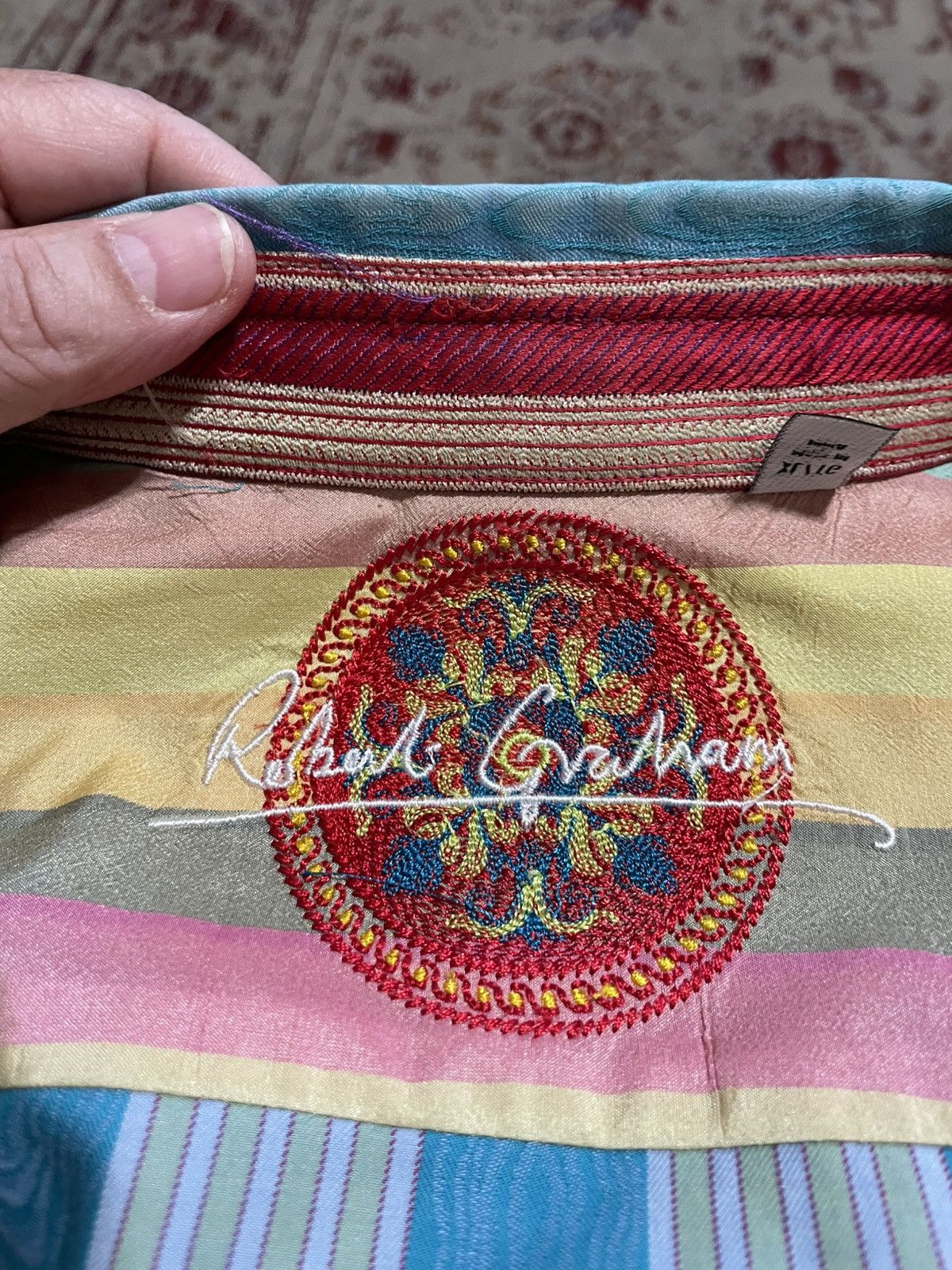 Robert Graham Striped Button front shirt Size US XL / EU 56 / 4 - 15 Thumbnail