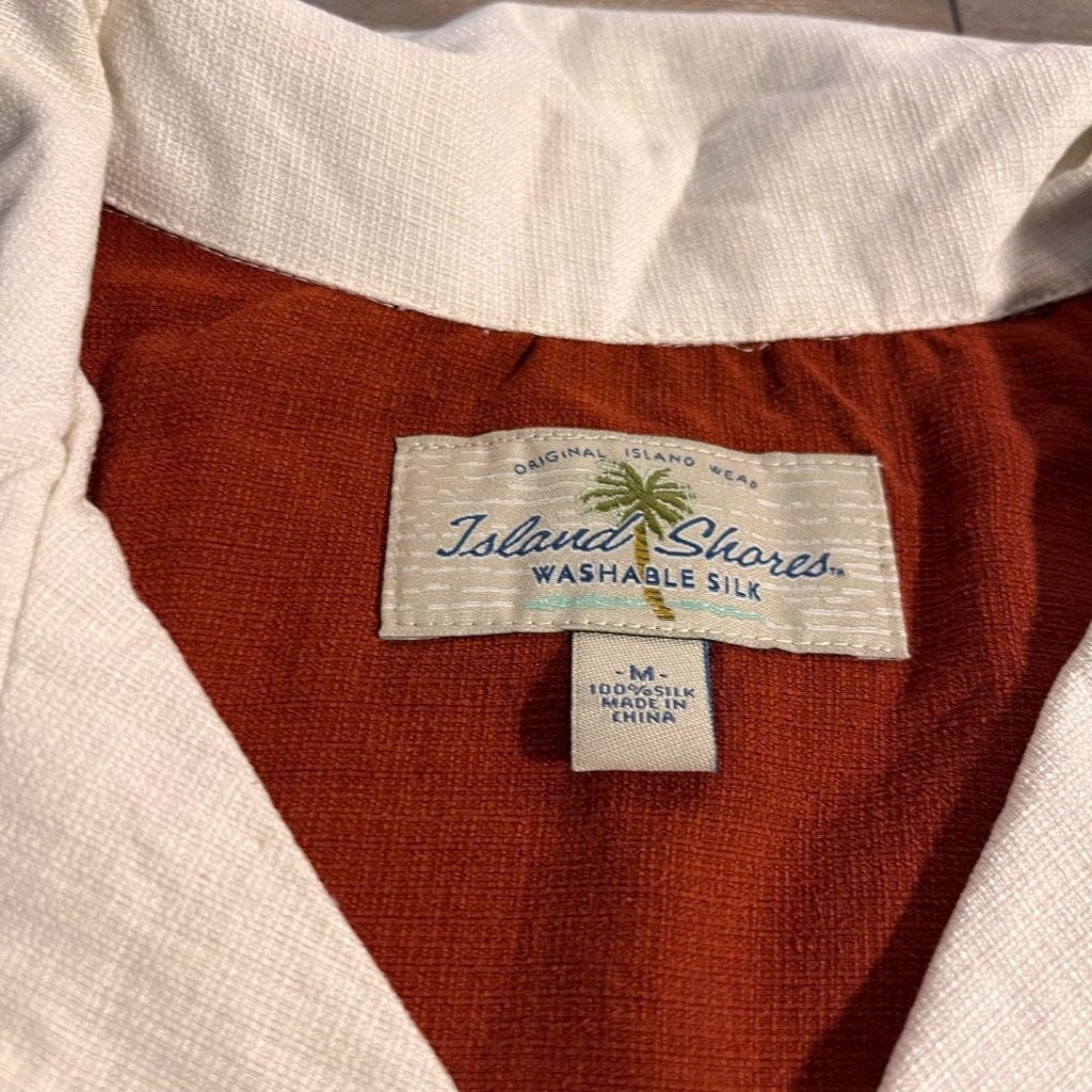 Island Shores Island Shores Orange Buttonup Polo Shirt Men Medium Bin I-13 Size US M / EU 48-50 / 2 - 3 Thumbnail