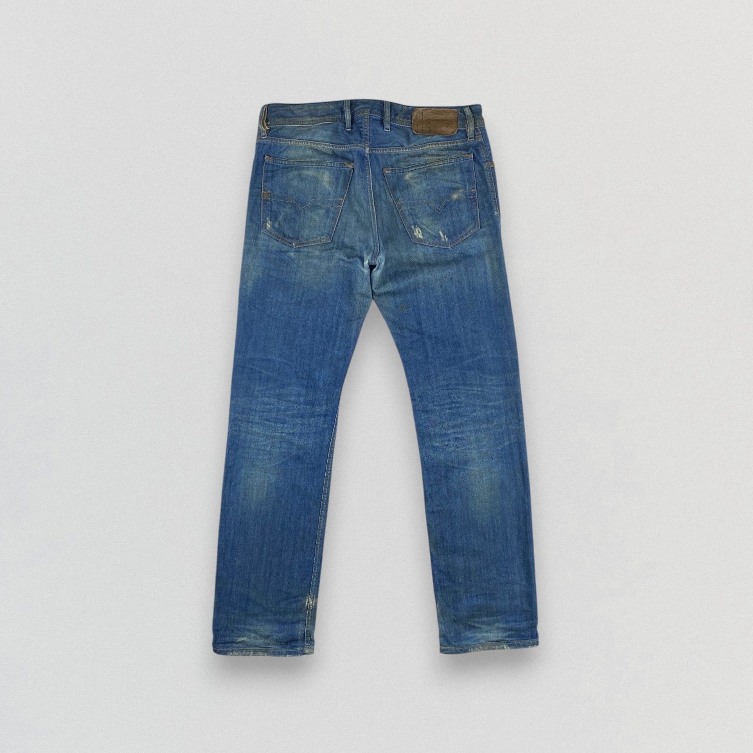 Diesel Diesel Waykee Regular Straight Distress Denim Jean KJ3456 Size US 31 - 2 Thumbnail