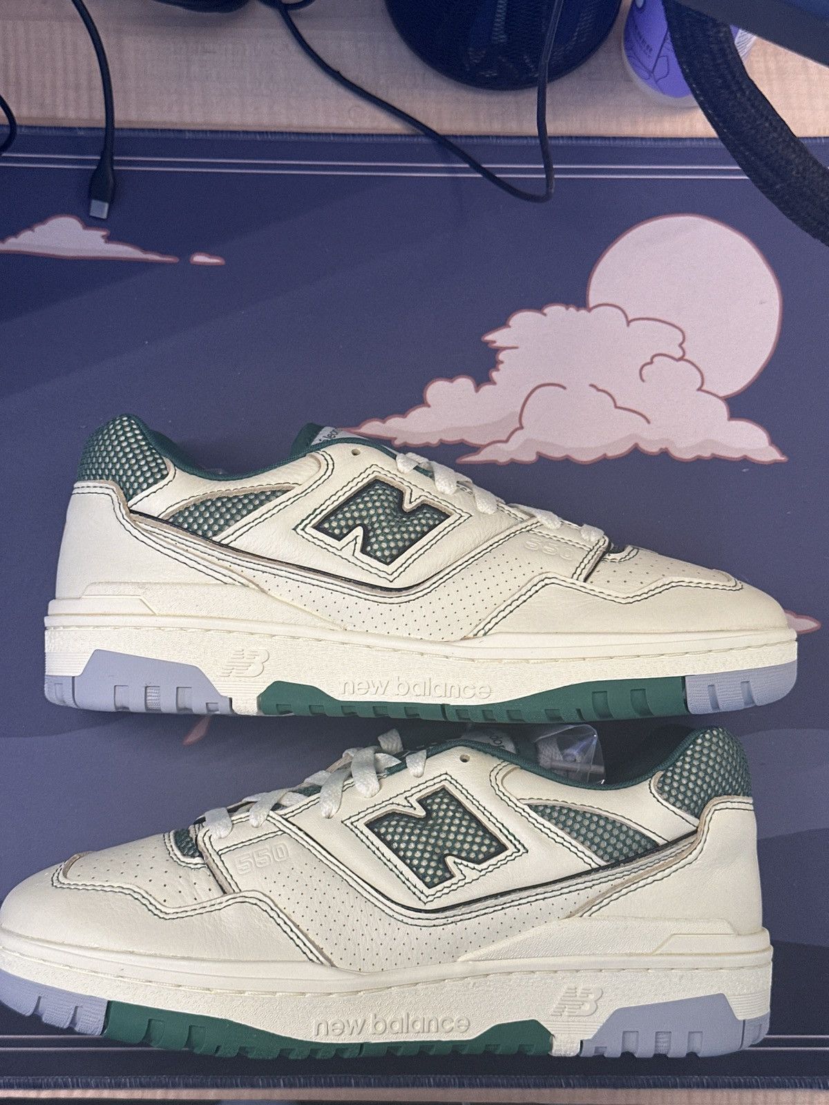 New Balance ALD x New Balance 550 Yellow Green Size US 8.5 / EU 41-42 - 7 Thumbnail