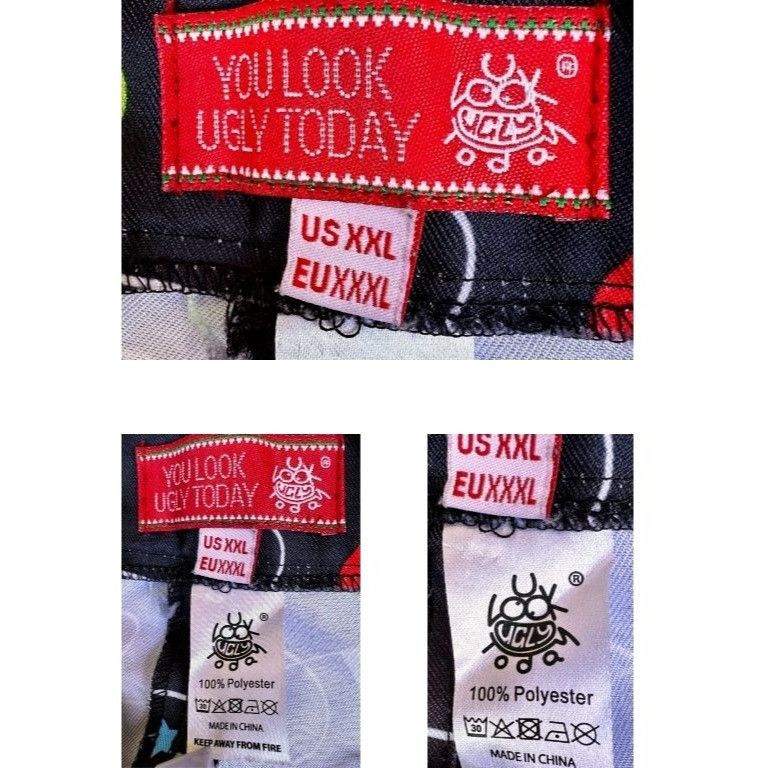 Other You Look Ugly Today Christmas Lights Pants XXL Black Holiday Size US 44 / EU 60 - 11 Thumbnail