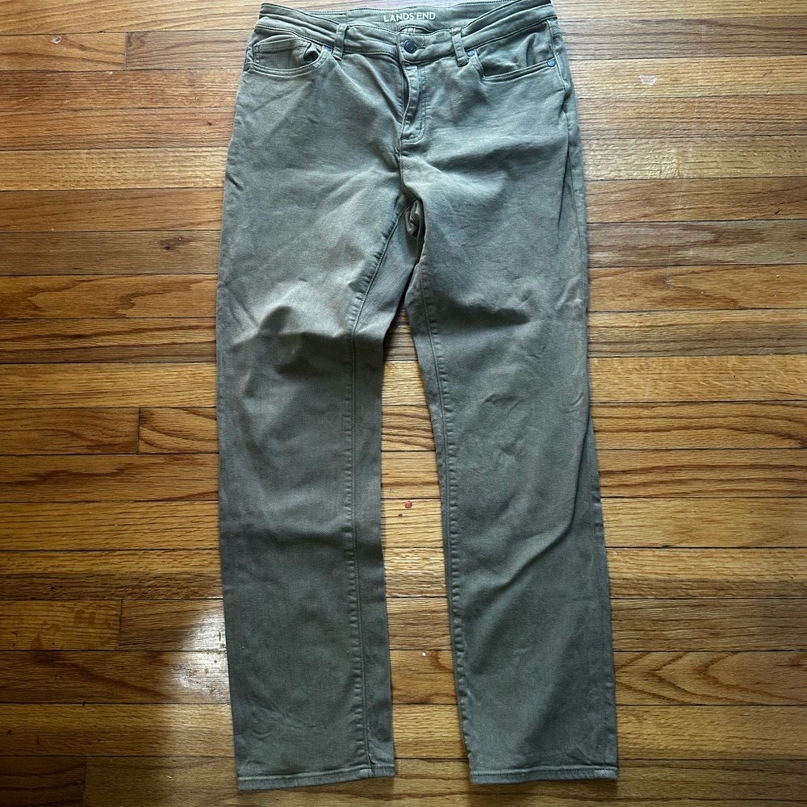 Lands' End Lands End Not to Low Rise Slim Jeans Green Size 30" / US 8 / IT 44 - 1 Thumbnail