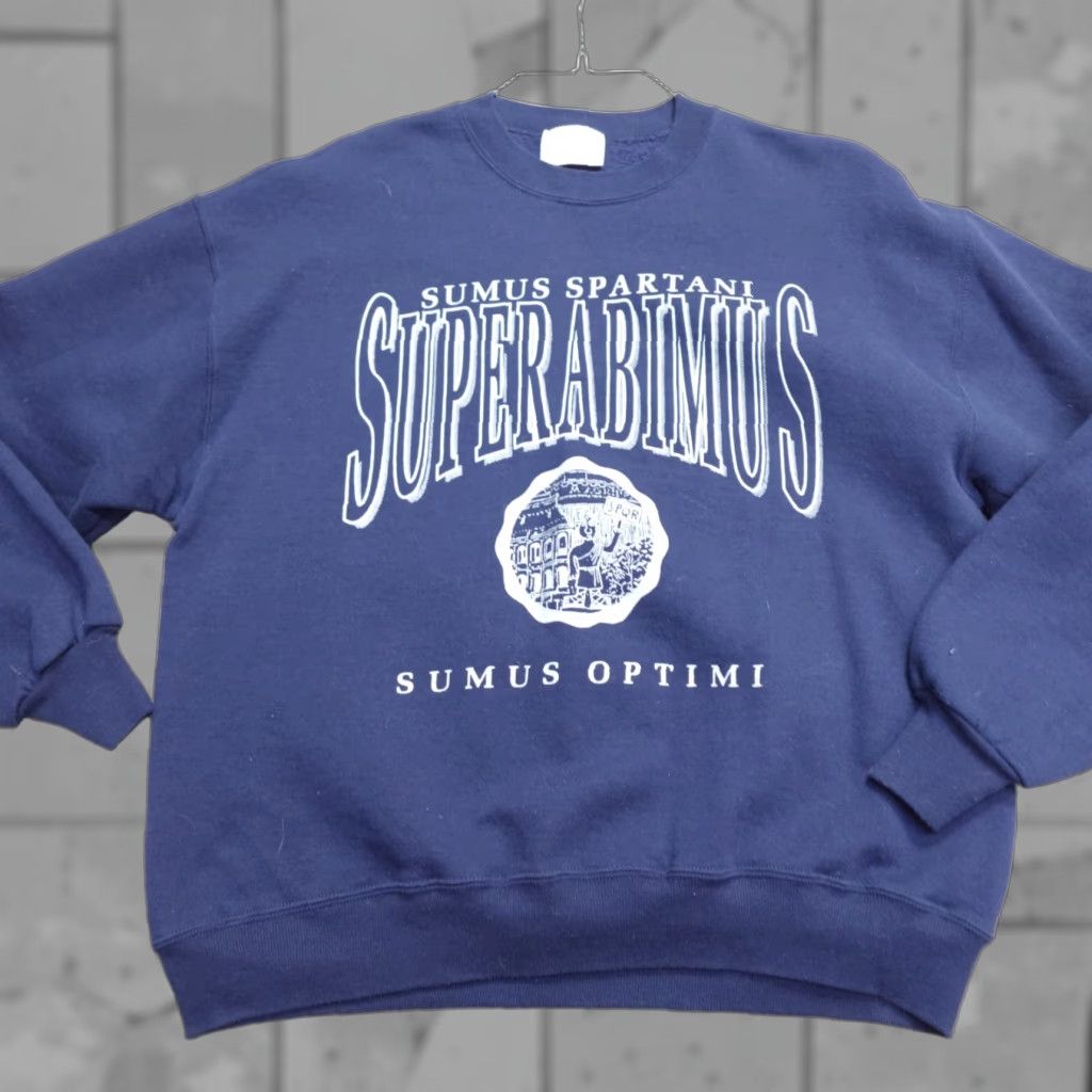 Vintage VINTAGE Sanderson Spartans Sweatshirt L Men Blue USA Pullover Knit Pullover Shirt Size US L / EU 52-54 / 3 - 1 Thumbnail
