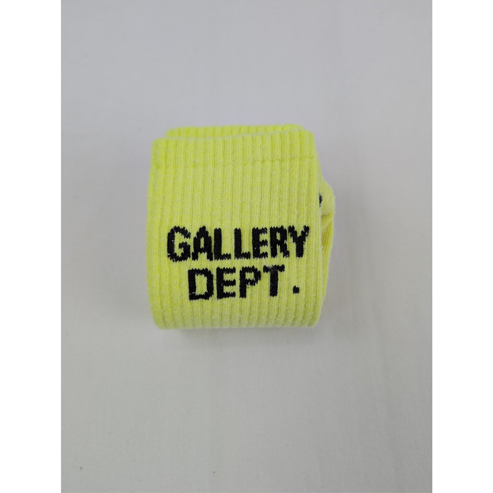 Gallery Dept. o1rshd1 Q:5 / Size: OS/ Gallery Dept. Logo Socks Fluo Yellow Size ONE SIZE - 11 Thumbnail