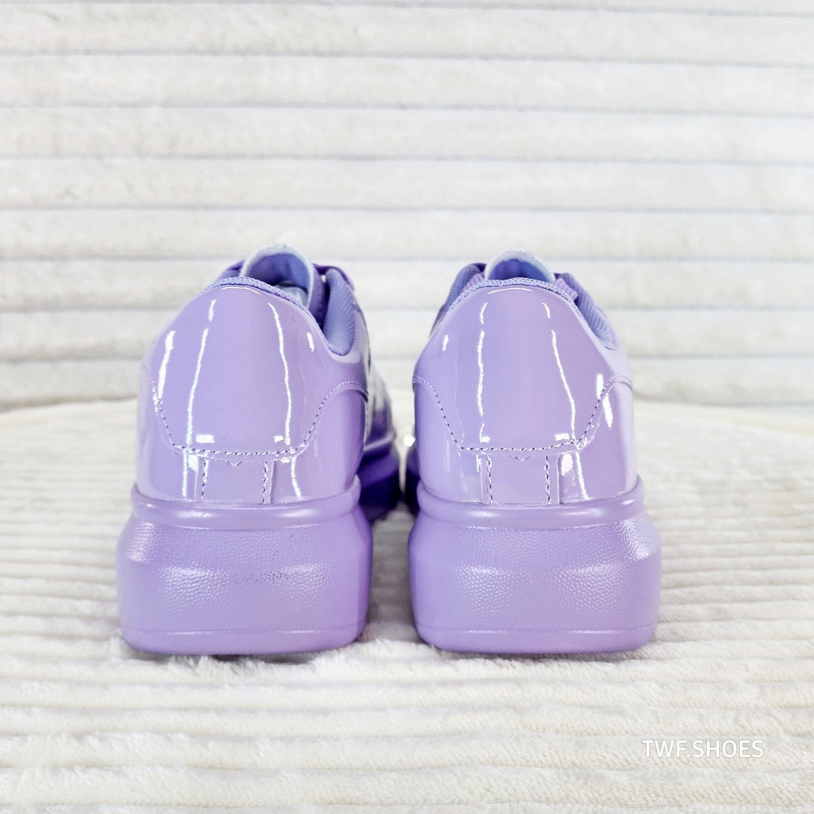 Other Cush Baby 3 Patent Lilac Purple Comfy Sneakers Tennis Shoes Size US 8 / IT 38 - 5 Thumbnail