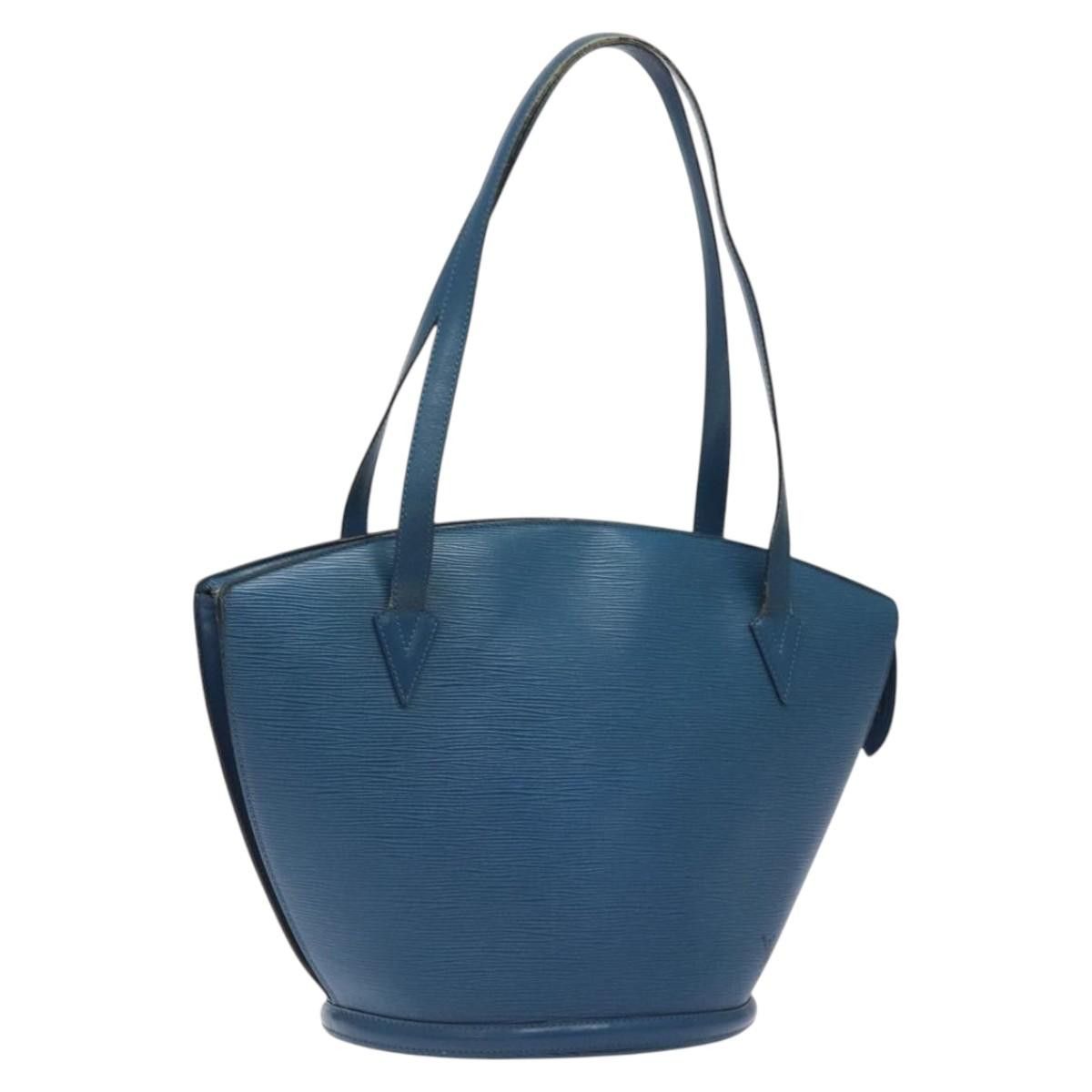 Louis Vuitton Epi Saint Jacques Shopping Shoulder Bag Blue M52275 Lv Auth 121598, Women's