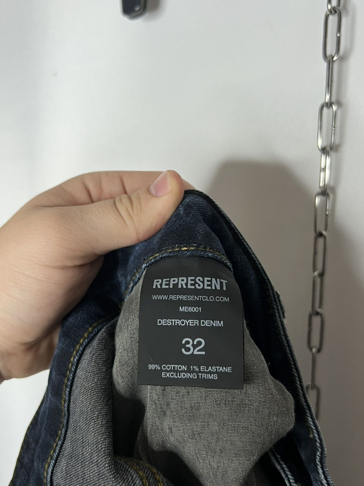 Represent Clo. Represent Destroyer Denim Luxury Jeans Size 32 Size US 32 / EU 48 - 14 Thumbnail