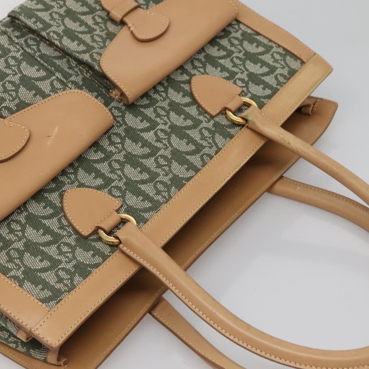Dior DIOR Trotter Canvas Hand Bag Khaki Gold Size ONE SIZE - 6 Thumbnail