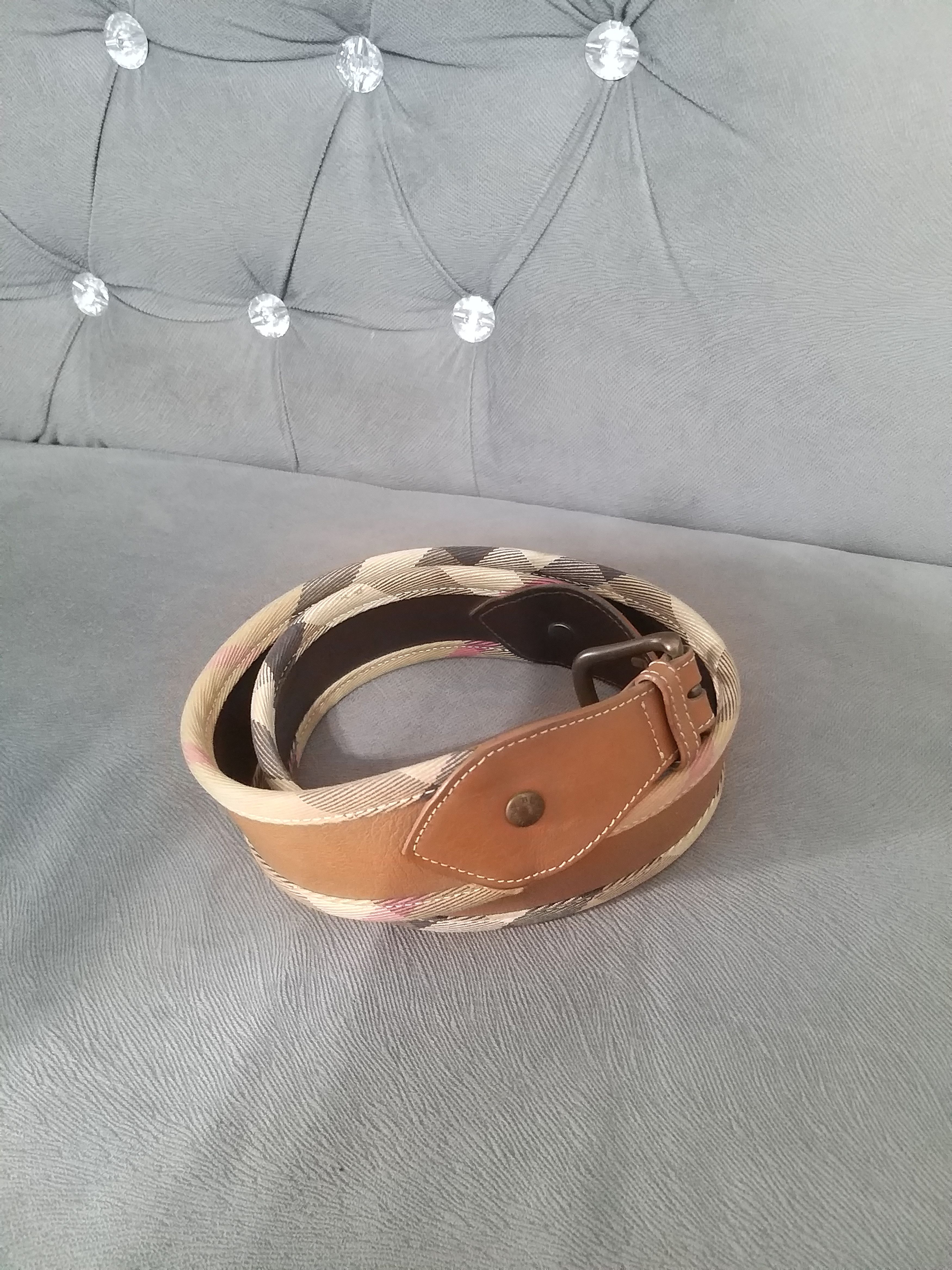 Burberry Rare Vtg 90s BURBERRY Belt Size ONE SIZE - 3 Thumbnail
