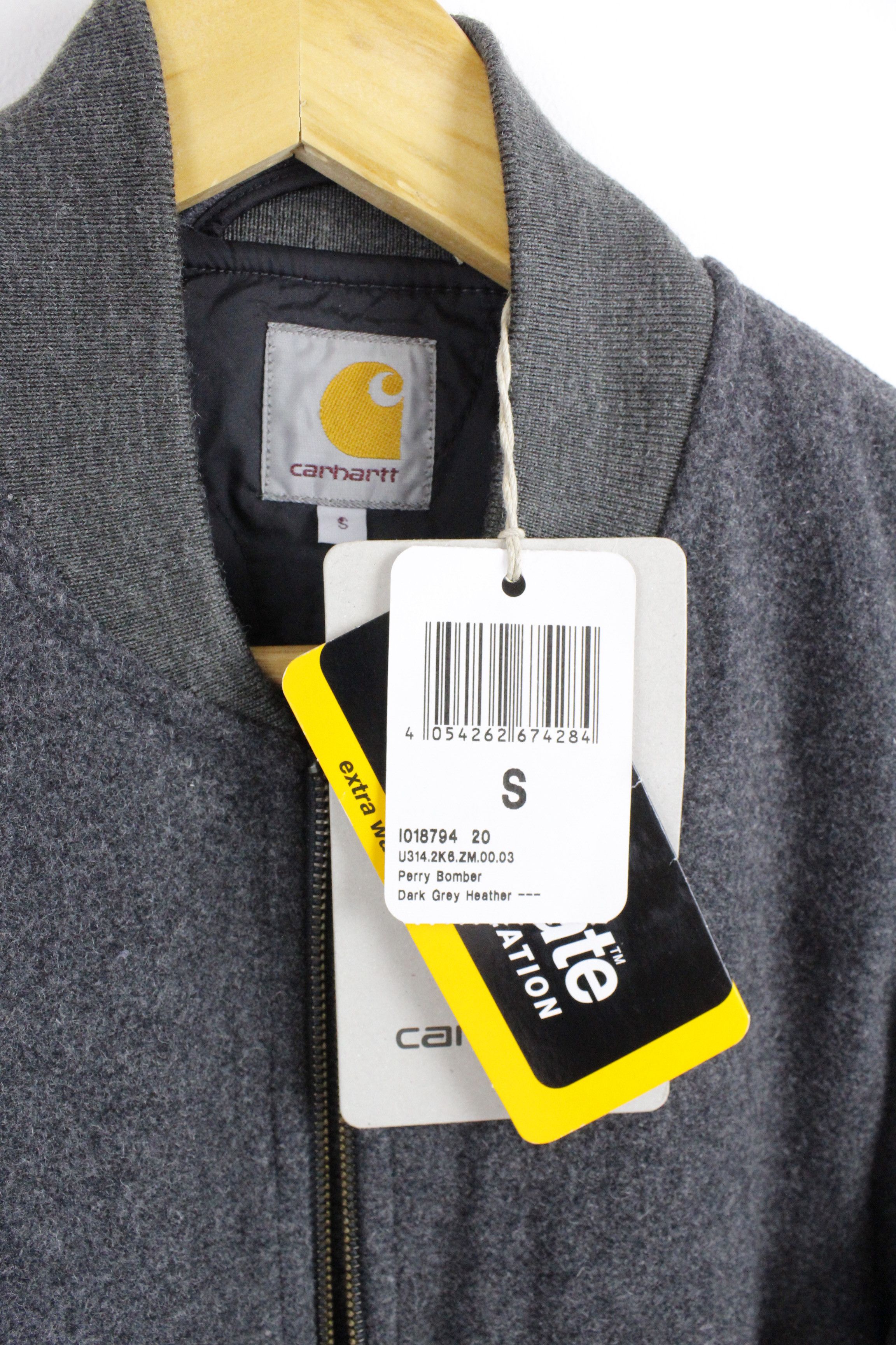Carhartt × Carhartt Wip Carhartt WIP Gray Heather Wool Perry Bomber Jacket Size US S / EU 44-46 / 1 - 4 Thumbnail