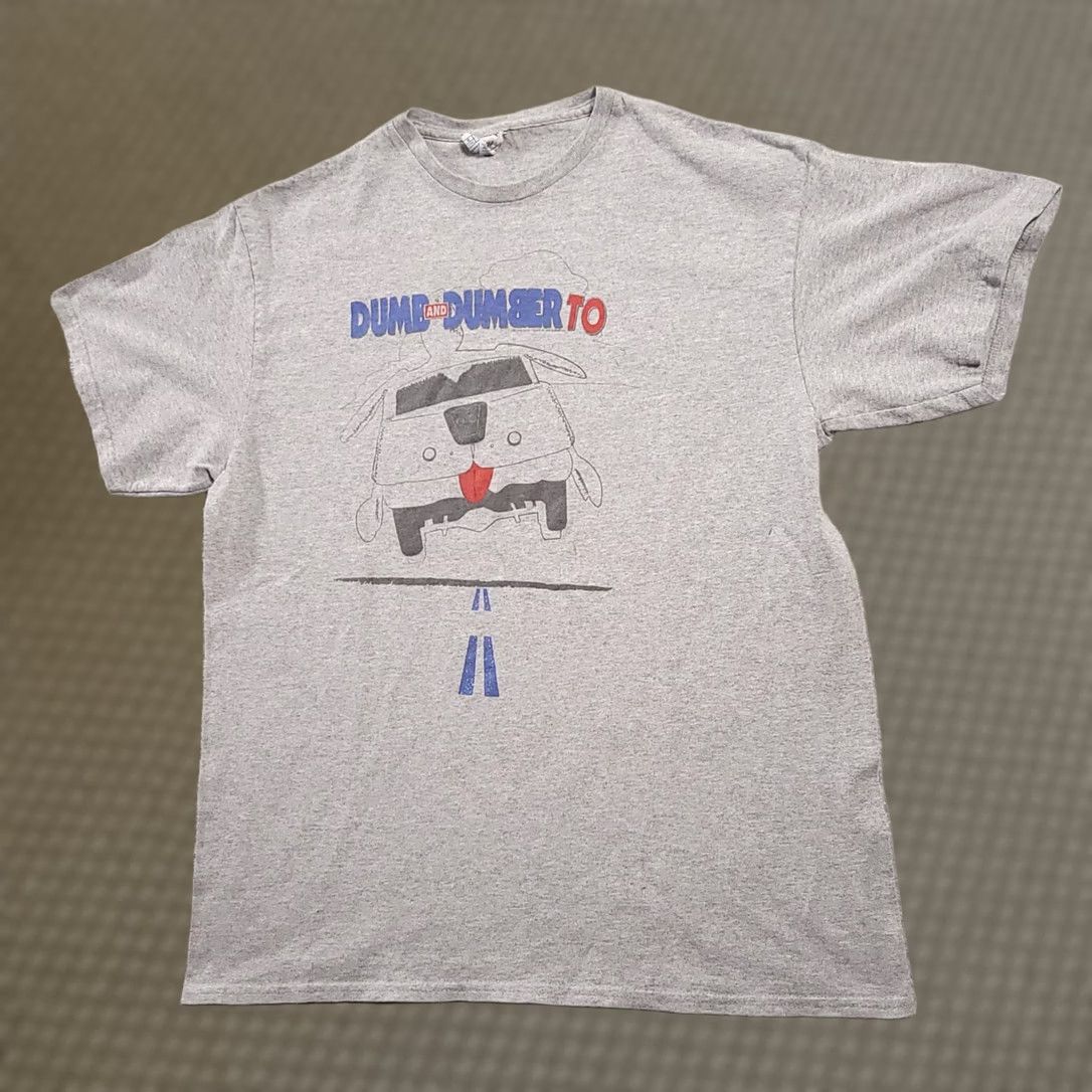 Delta Dumb and Dumber To 2 2014 Movie Promo Shirt Mens L Grey Delta Cotton Blend Crew Neck Short Sleeve T-Shirt Size US L / EU 52-54 / 3 - 1 Thumbnail