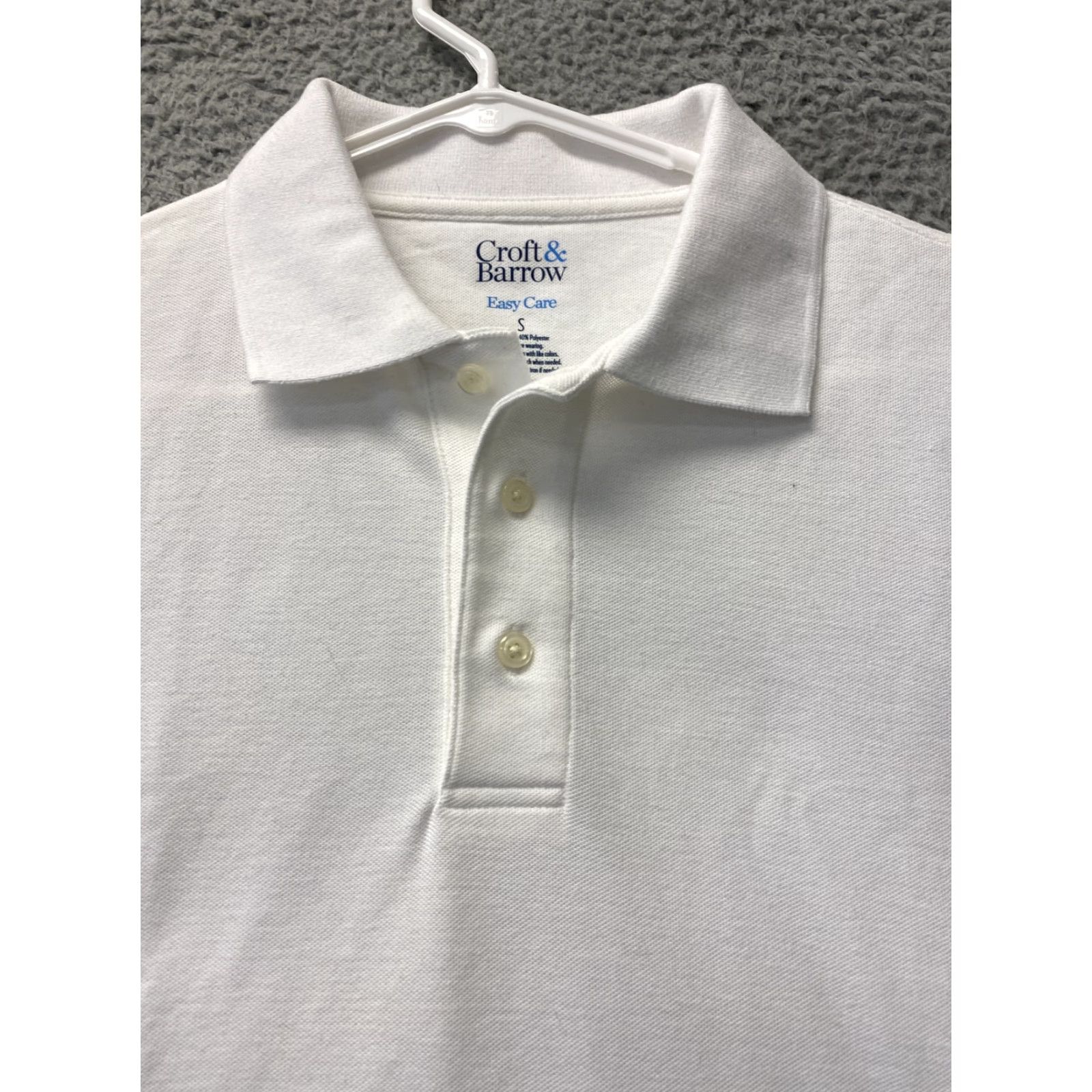 Croft & Barrow Croft & Barrow Men's Polo Golf Shirt Short Sleeve White /63-37 S Size US S / EU 44-46 / 1 - 2 Thumbnail