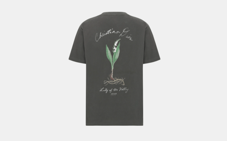 Dior o1w1db10525 493J69 Relaxed-Fit T-Shirt in Black Size US M / EU 48-50 / 2 - 2 Thumbnail