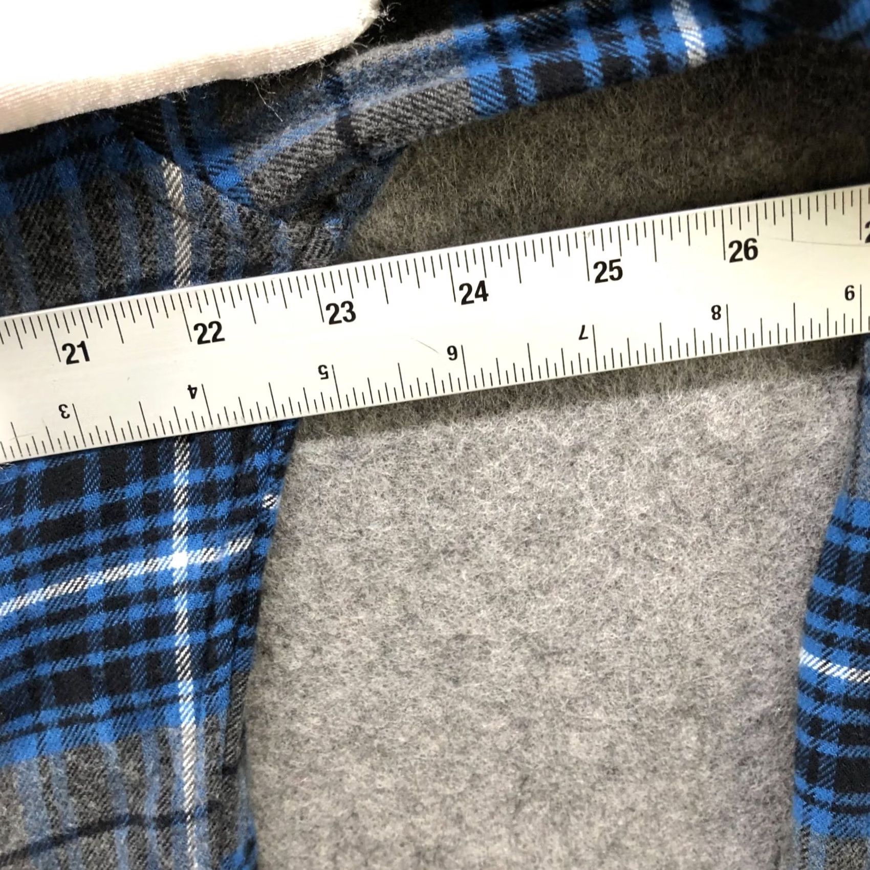 Gap VINTAGE Gap Organic Cotton Flannel Shirt Mens M Blue Gray Plaid Long Sleeve Size US M / EU 48-50 / 2 - 6 Thumbnail