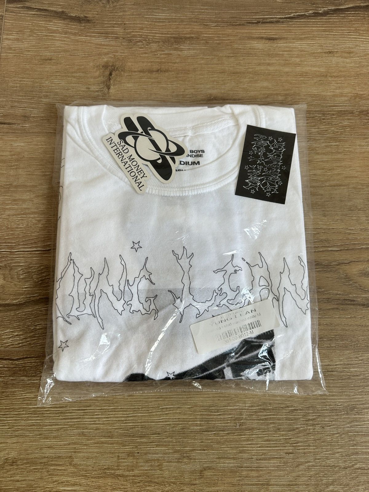 Yung Lean Starry Logo Oficcial Tour white t-shirt