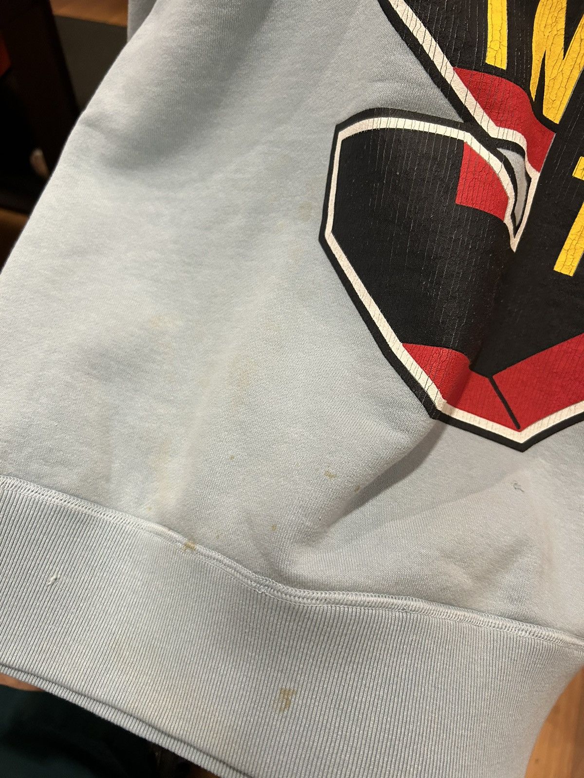 DENIM TEARS × Saint Michael Saint Michael x DENIM TEARS Letterman Crewneck ‘Baby Blue’ Size US L / EU 52-54 / 3 - 3 Thumbnail