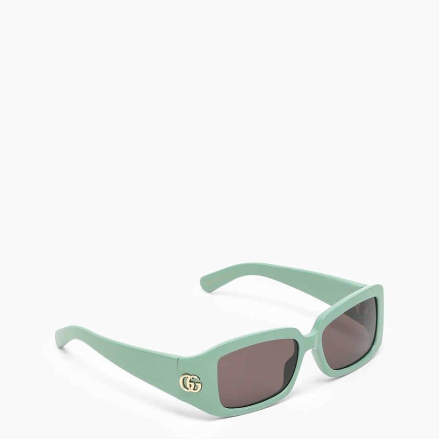 Gucci o1d2blof0824 Size: OS / Rectangular Sunglasses in Green Size ONE SIZE - 2 Thumbnail