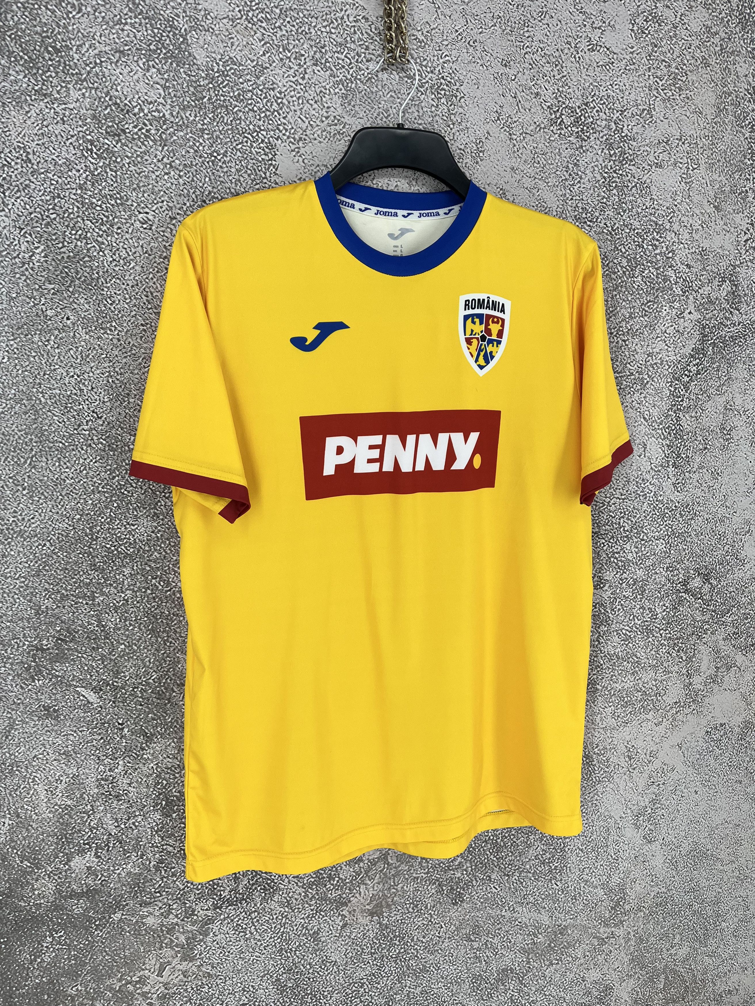 Joma Romania 2024-25 Joma Home Fan Football Shirt L Size US L / EU 52-54 / 3 - 2 Thumbnail
