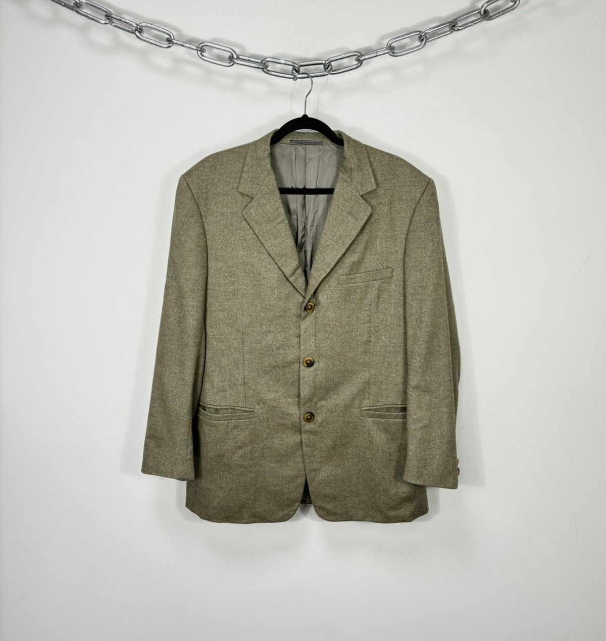 Versace Vintage Gianni Versace Classic Wool Cashmere Blazer Jacket Size 40R - 1 Thumbnail