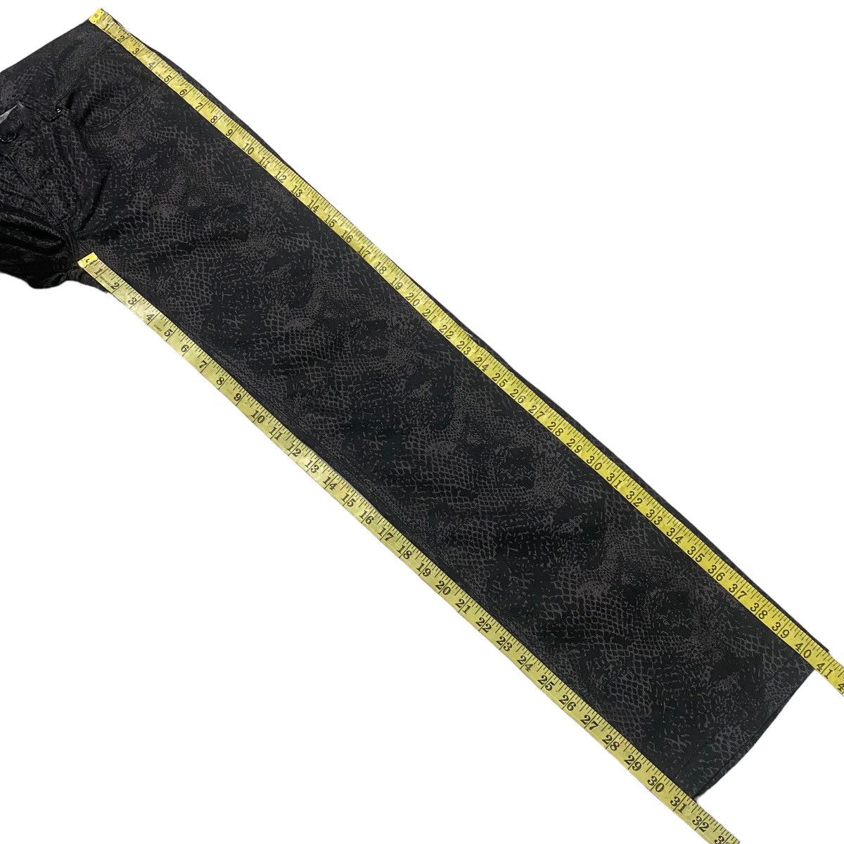 Japanese Brand LOWBOX Snake Pattern Flare Jeans Size US 28 / EU 44 - 17 Thumbnail