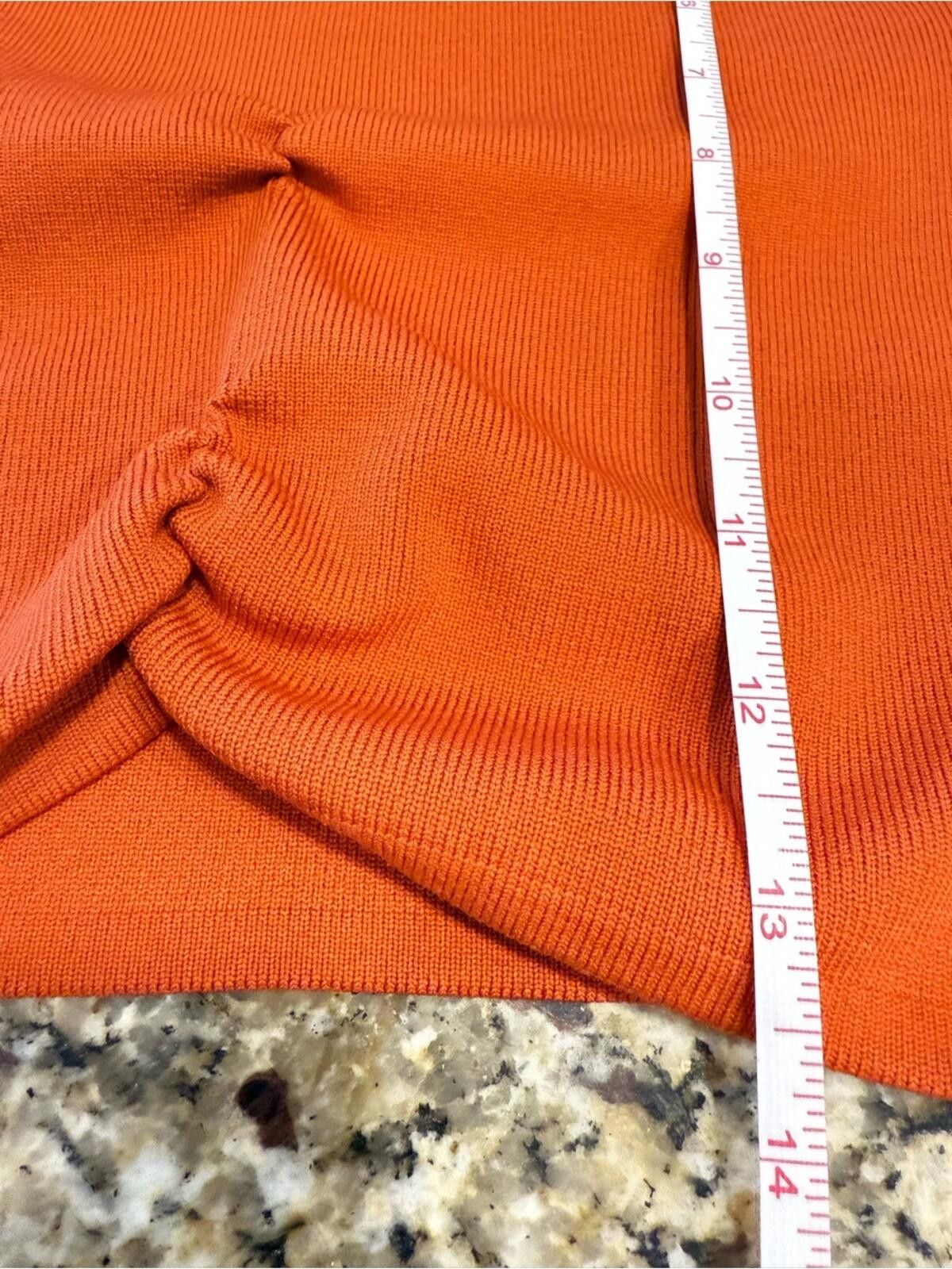 Zara Zara burnt orange long sleeve cropped sweater top SZ SM Size S / US 4 / IT 40 - 9 Thumbnail