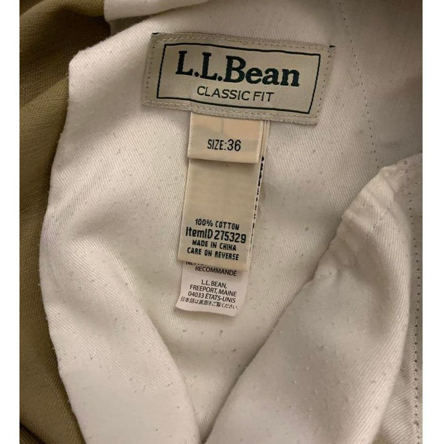 L.L. Bean Vintage LL Bean Tan Khaki Cargo Bermuda Shorts Sz 36 Cotton Size US 36 / EU 52 - 2 Thumbnail