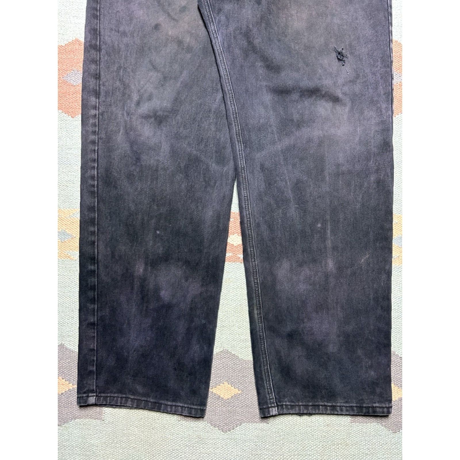 Pelle Pelle VINTAGE Pelle Pelle Jeans Wide-Leg Baggy Y2K Black Goth Grunge 38x34 Jeans Men Regular Inseam 34 Size US 38 / EU 54 - 6 Thumbnail
