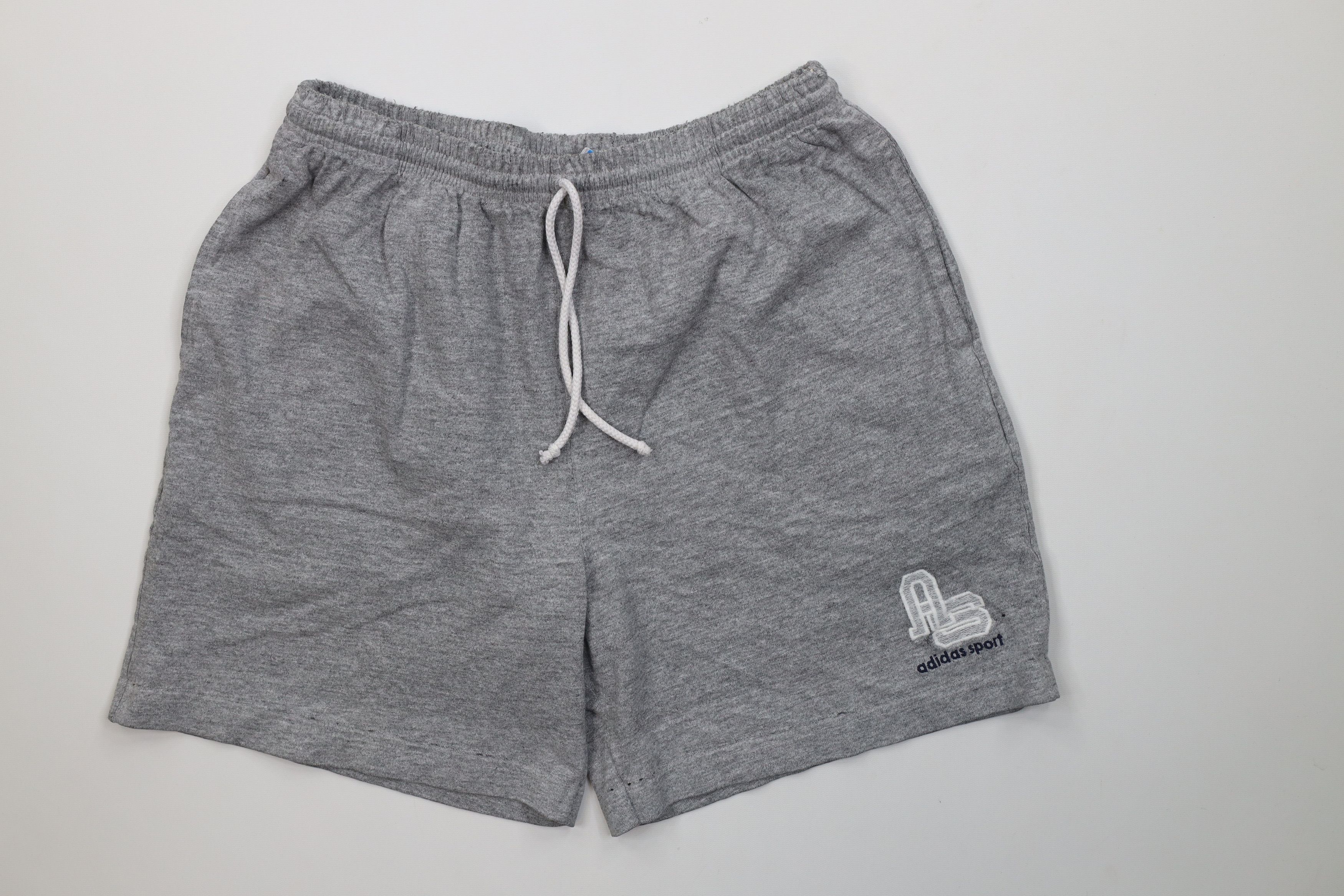 Adidas Vintage 90s Adidas Sport Spell Out Above Knee Shorts USA Size US 34 / EU 50 - 1 Thumbnail