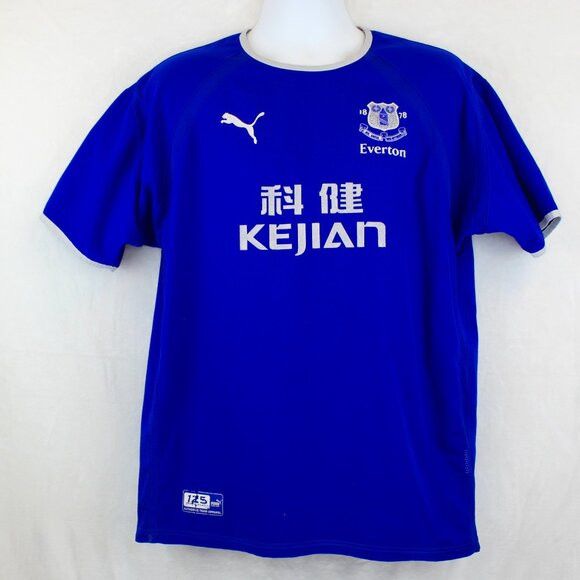 Puma Vintage Everton UK Home Soccer Football Jersey (L) Size US L / EU 52-54 / 3 - 1 Thumbnail