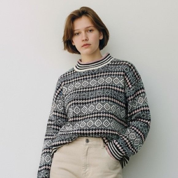 Vintage Vintage 80’s Clifton Place Geometric Patterned Sweater Size M / US 6-8 / IT 42-44 - 1 Thumbnail